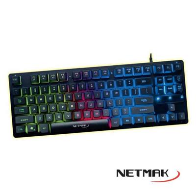 Teclado Gamer Netmak NM-Dark – Precisión y estilo retroiluminado