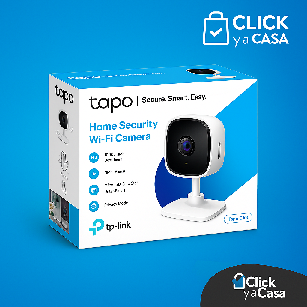 Cámara WiFi TP-Link Tapo C100 – Seguridad Full HD con audio bidireccional