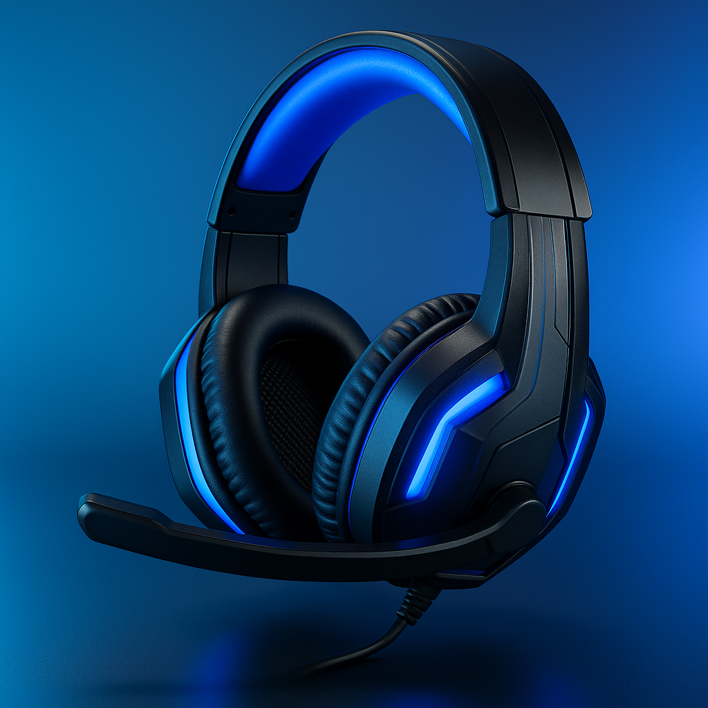 Auriculares gamer Netmak Infinity – Sonido pro con luces LED y máximo confort 🎧