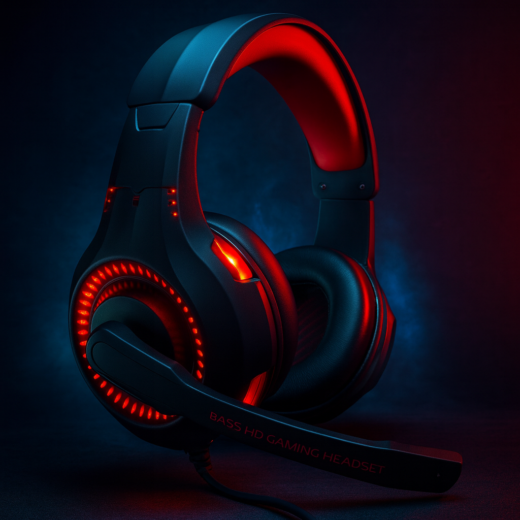 Auriculares gamer Netmak Venger – Potencia, estilo y luz en cada partida