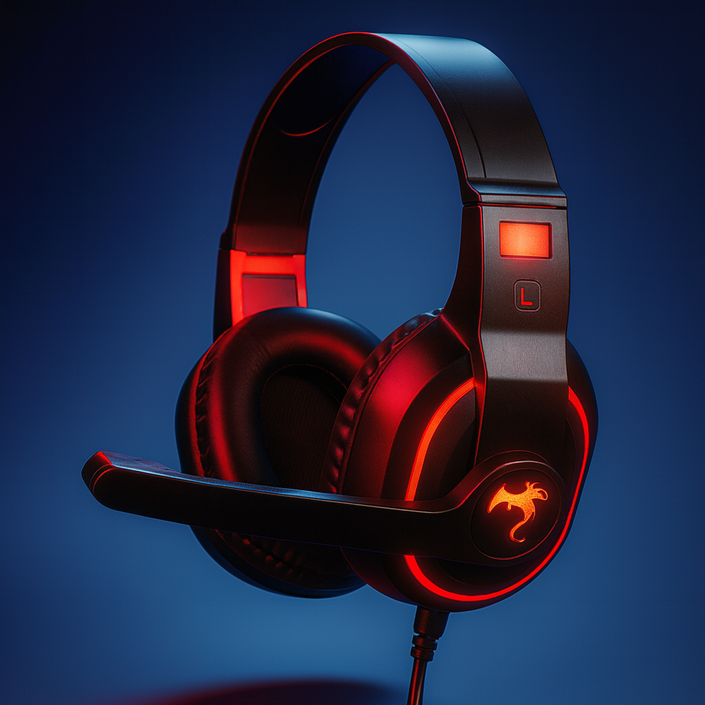 Auriculares gamer Kolke Phoenix KGA-435 – Potencia y confort en rojo 🔥