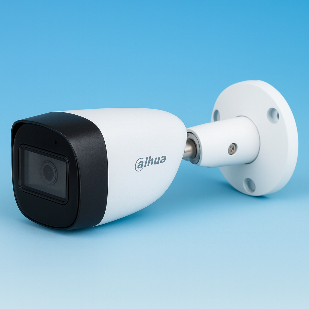 Cámara Bullet Dahua 2MP – Seguridad Full HD con visión nocturna y cuerpo metálico HACB1A21280