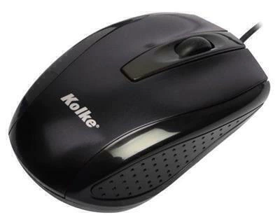 Mouse USB Kolke KM‑112 Óptico – Negro