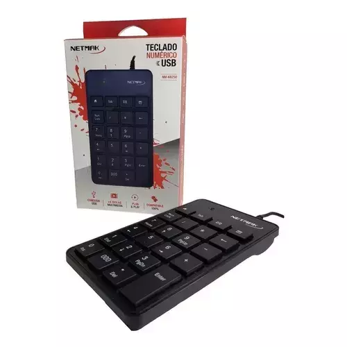 Teclado Numérico Netmak MINI USB – Compacto y práctico