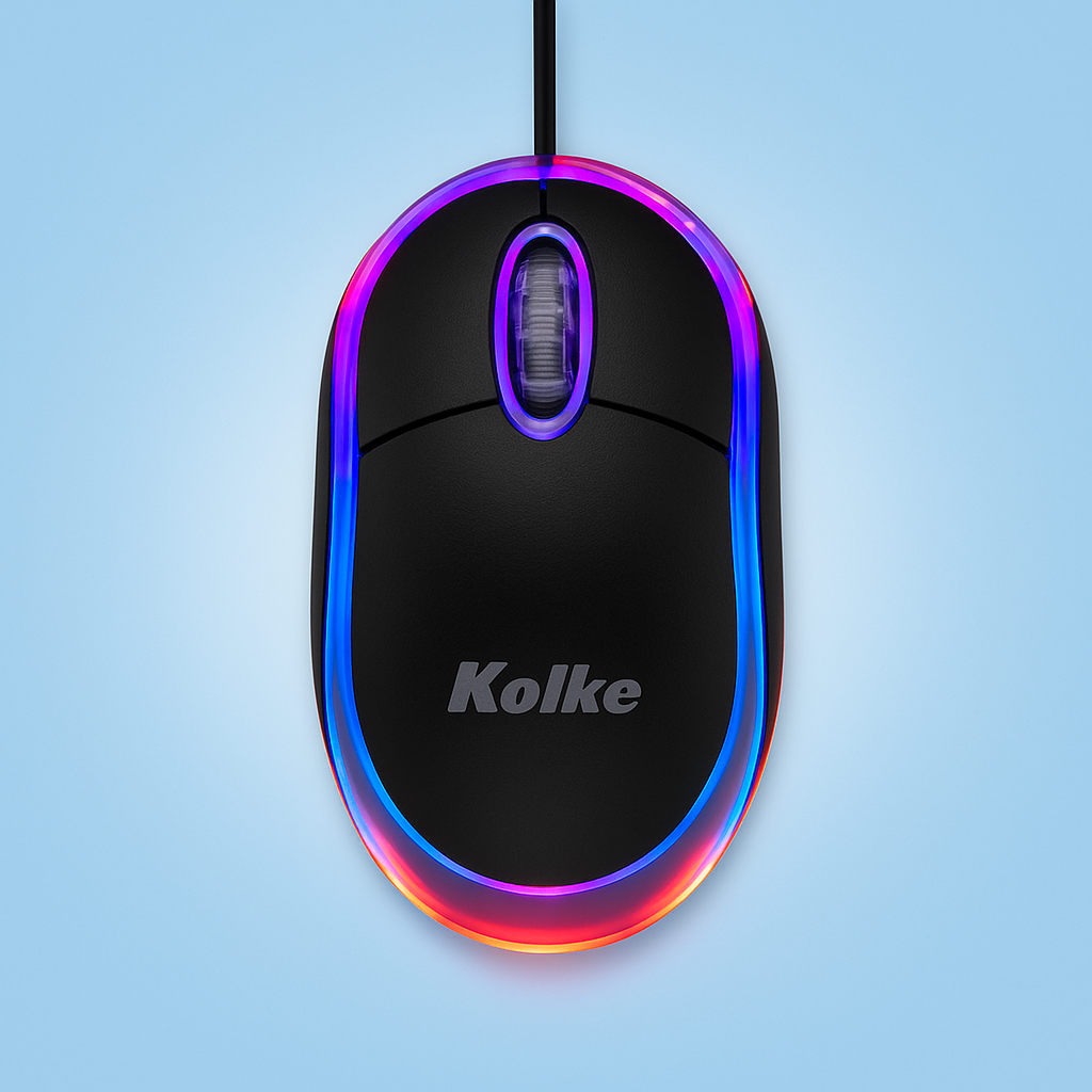 Mouse Kolke KM-117 con luz – Precisión y estilo en tus manos