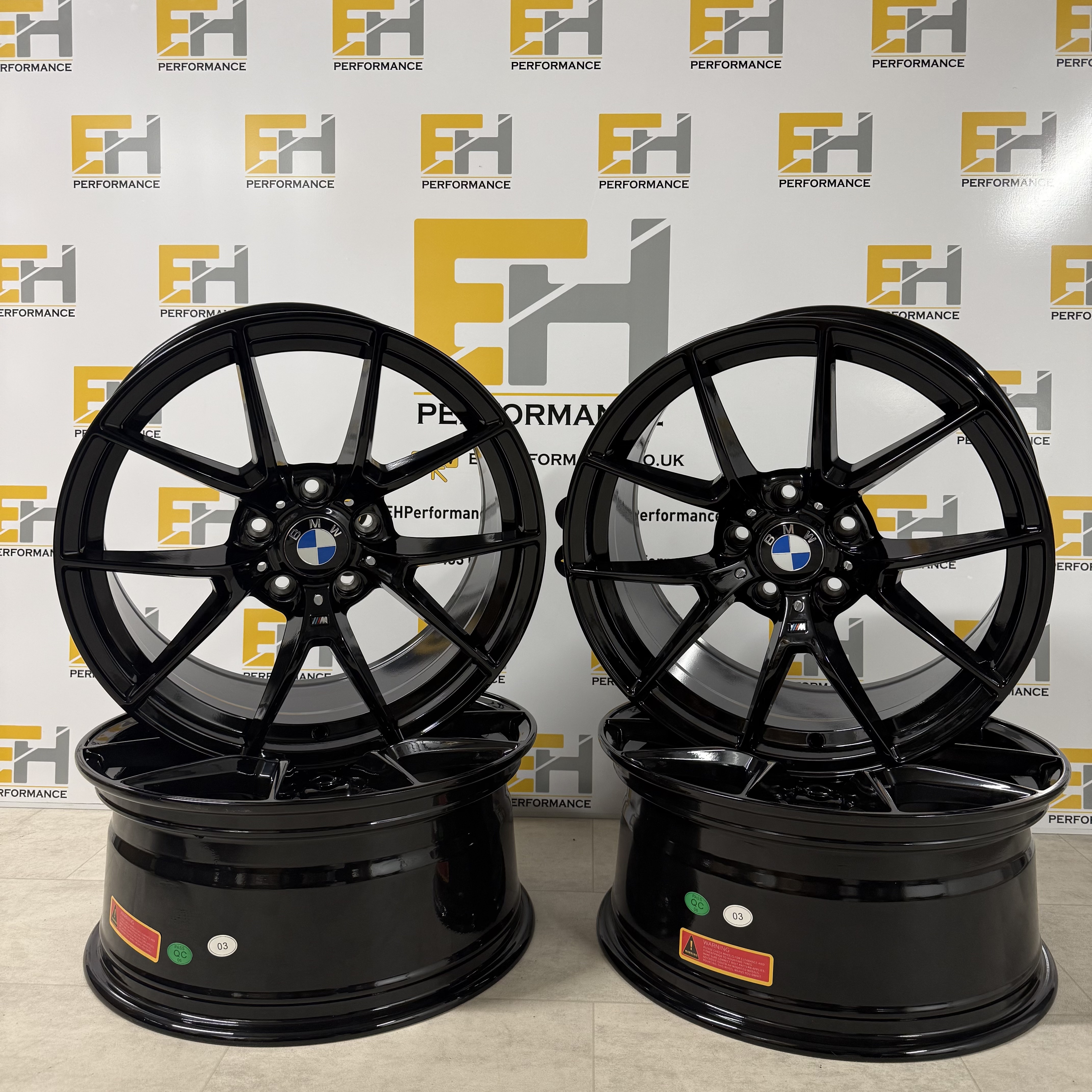 763M BMW CS Style GLOSS BLACK ALLOY WHEELS - 1 2 3 4 Series M2, M3, M4 
