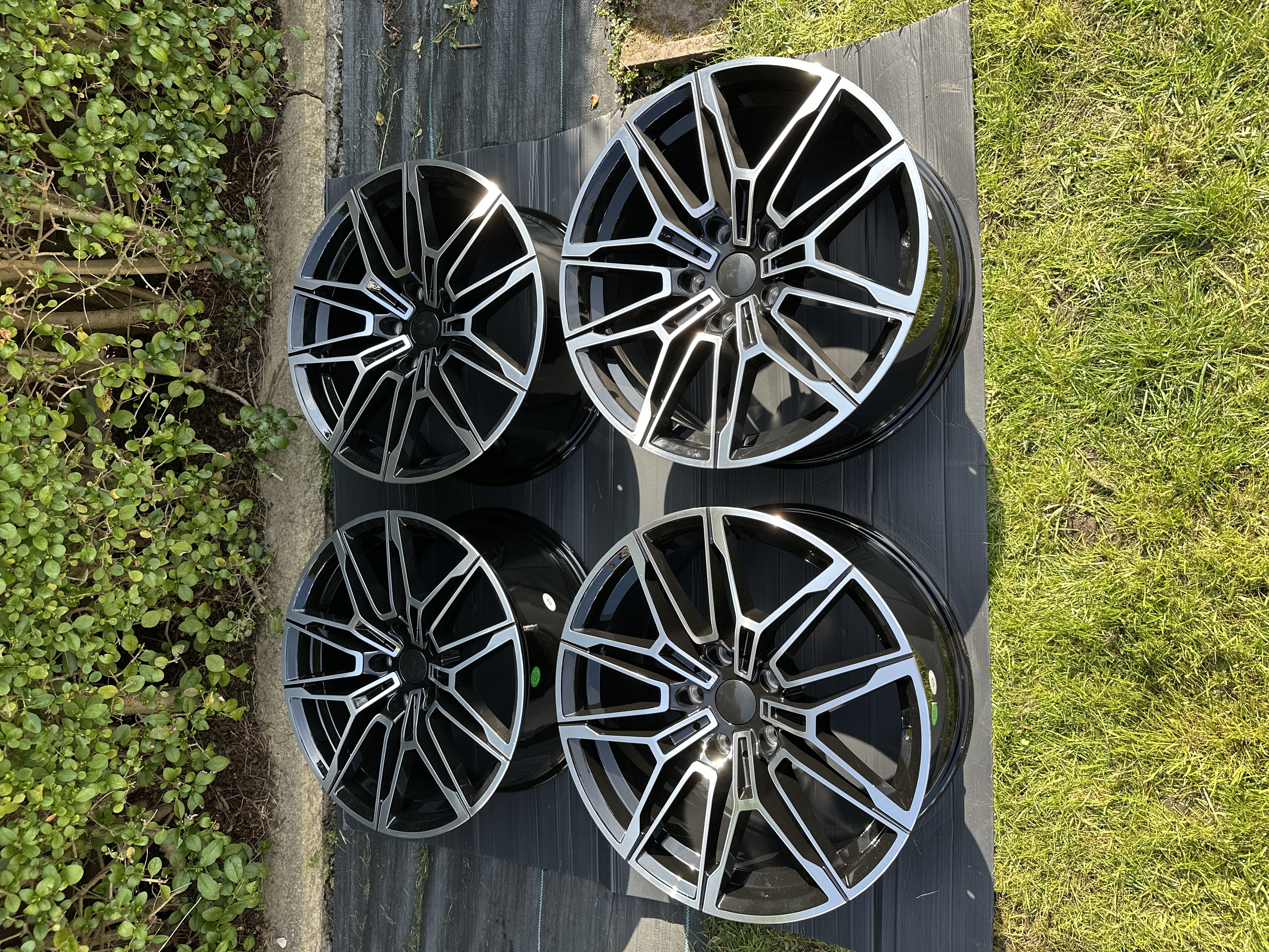 825M Style 18" Wheels Rims Black Machine 5x120 fits BMW FXX Series