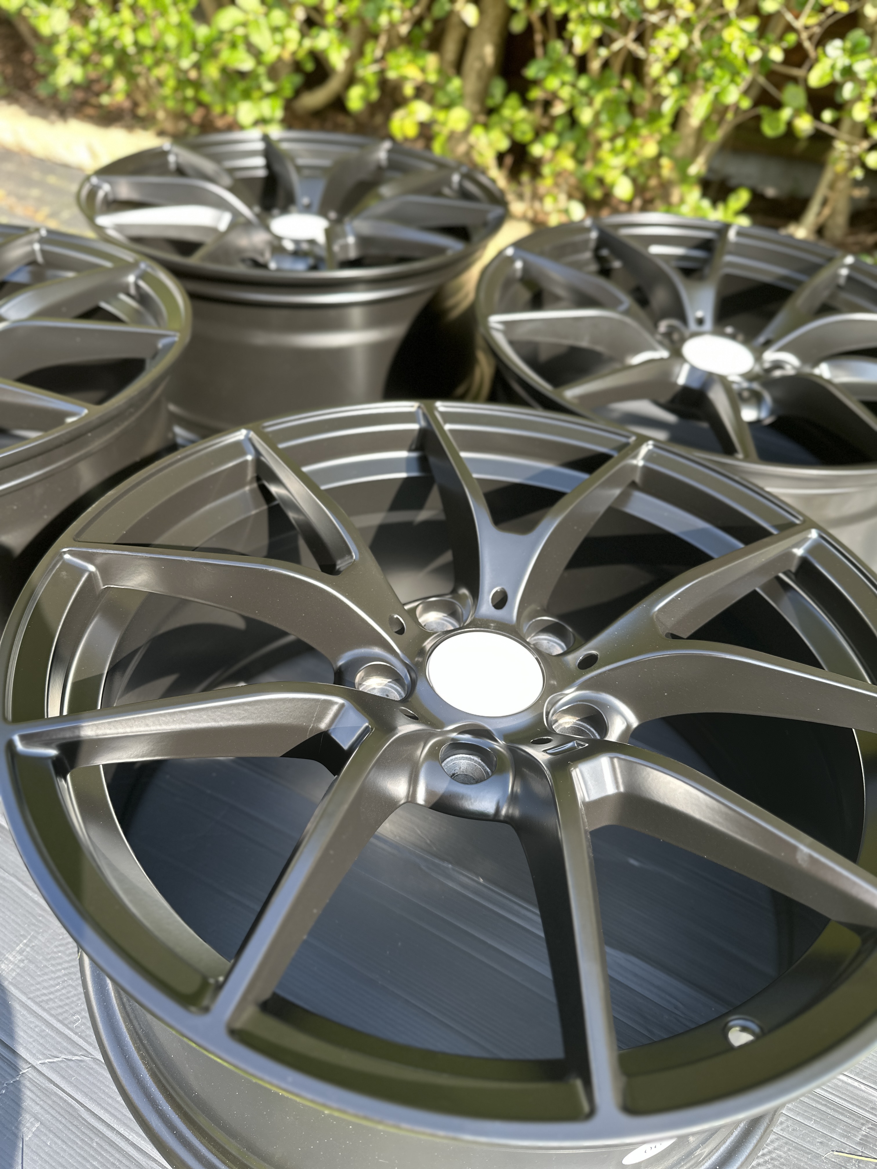 763M CS Style SATIN BLACK ALLOY WHEELS - M3 BMW 