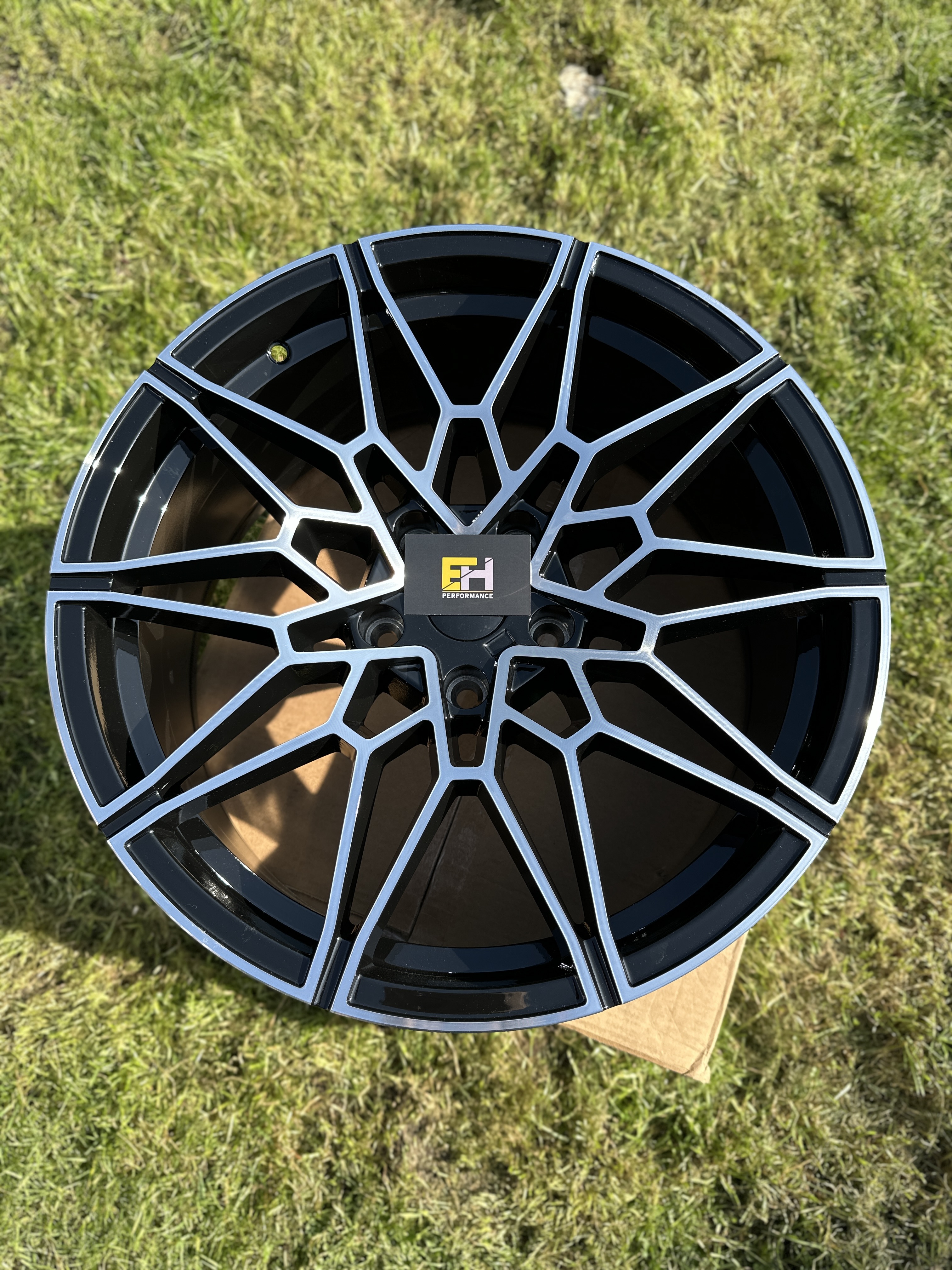 19 inch 826M M2 M3 M4 CS STYLE WHEELS RIMS GLOSS BLACK MACHINE BMW