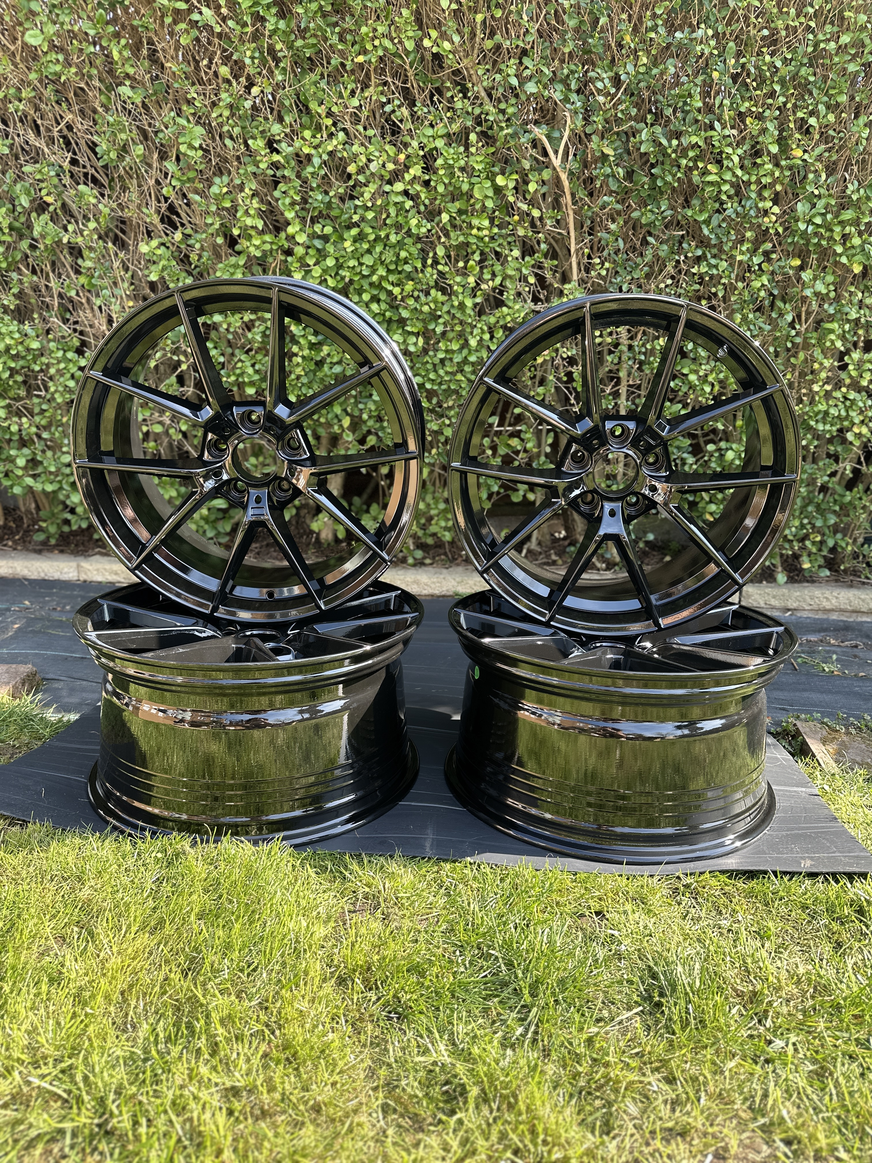 763M CS Style GLOSS BLACK ALLOY WHEELS - M3 BMW 