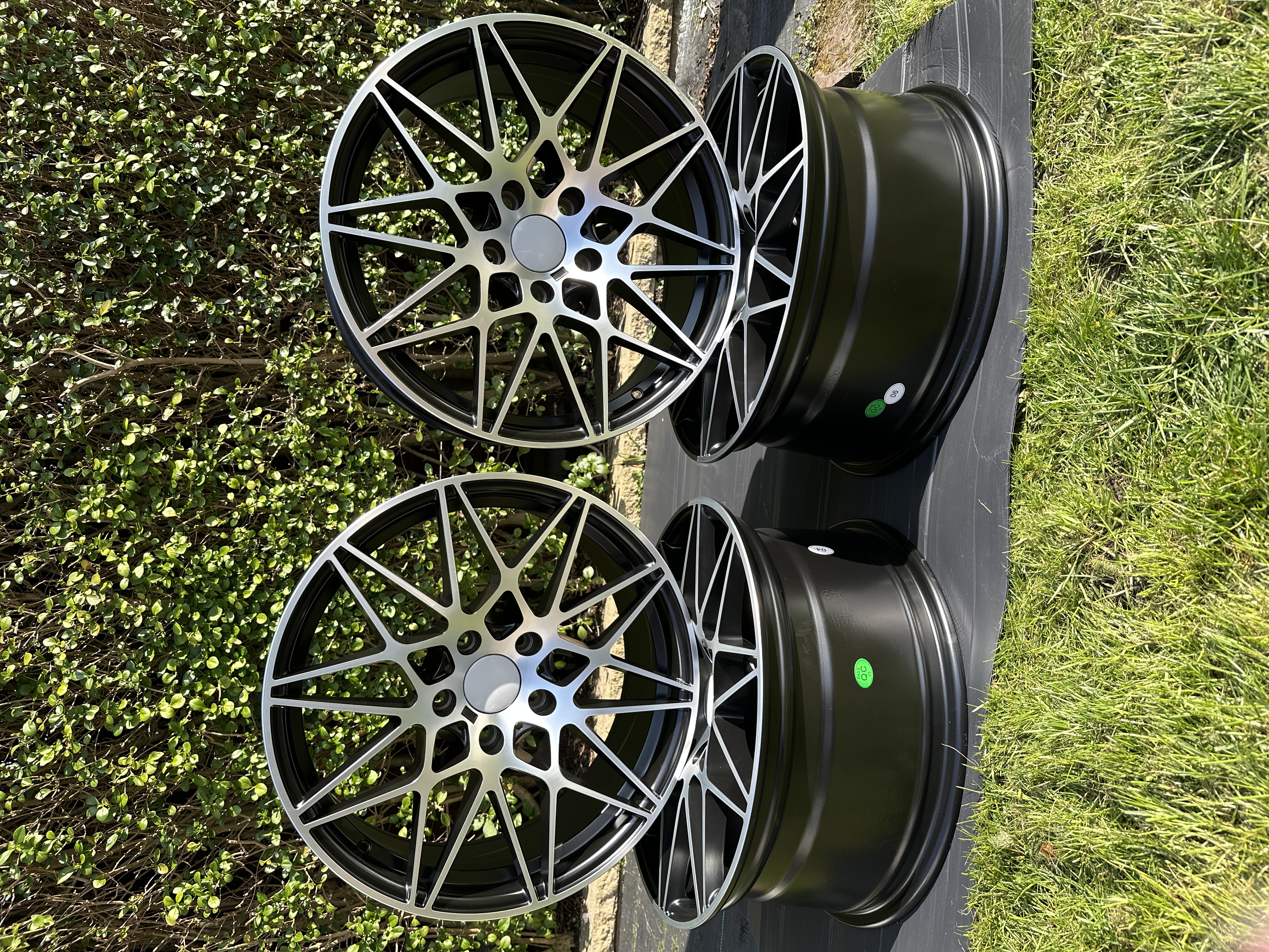 BMW 18 inch 5x120 666M style DIAMOND CUT Alloy Wheels For BMW M3 M4