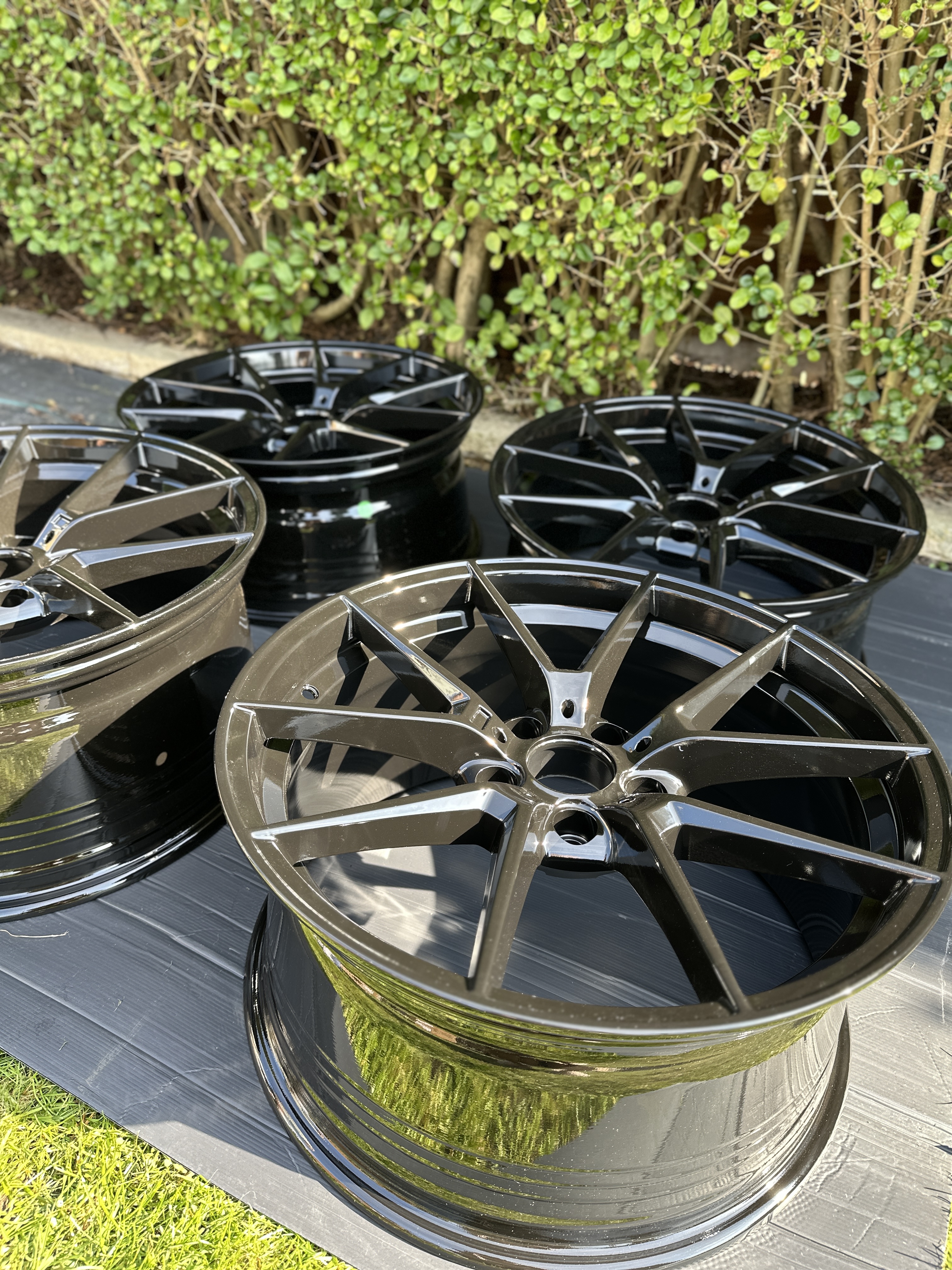 763M CS Style GLOSS BLACK ALLOY WHEELS - M3 BMW 