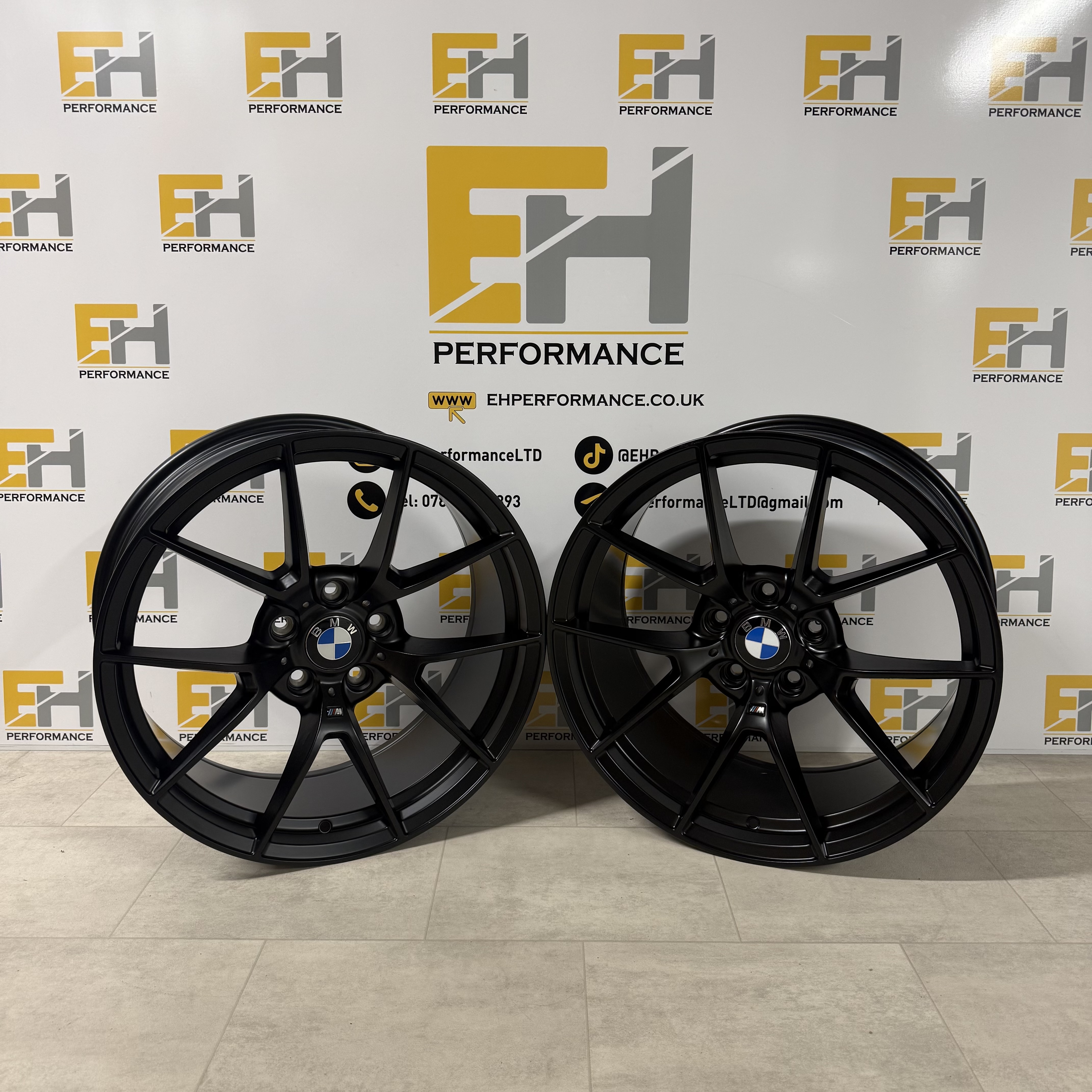 763M CS Style SATIN BLACK ALLOY WHEELS - M3 BMW 