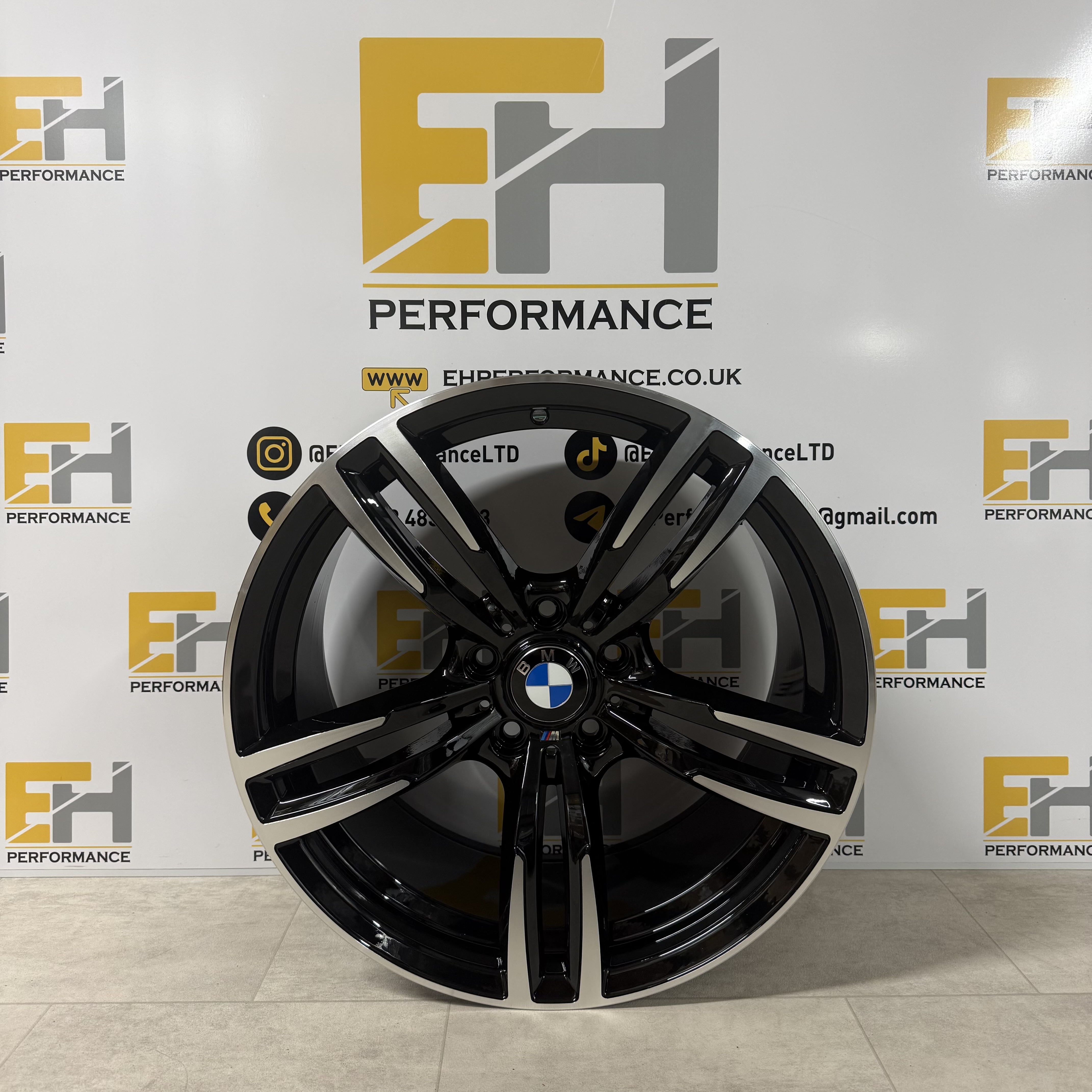 BMW 437M Style Alloy Wheels – Black Diamond Cut (19” Staggered) – Set of 4