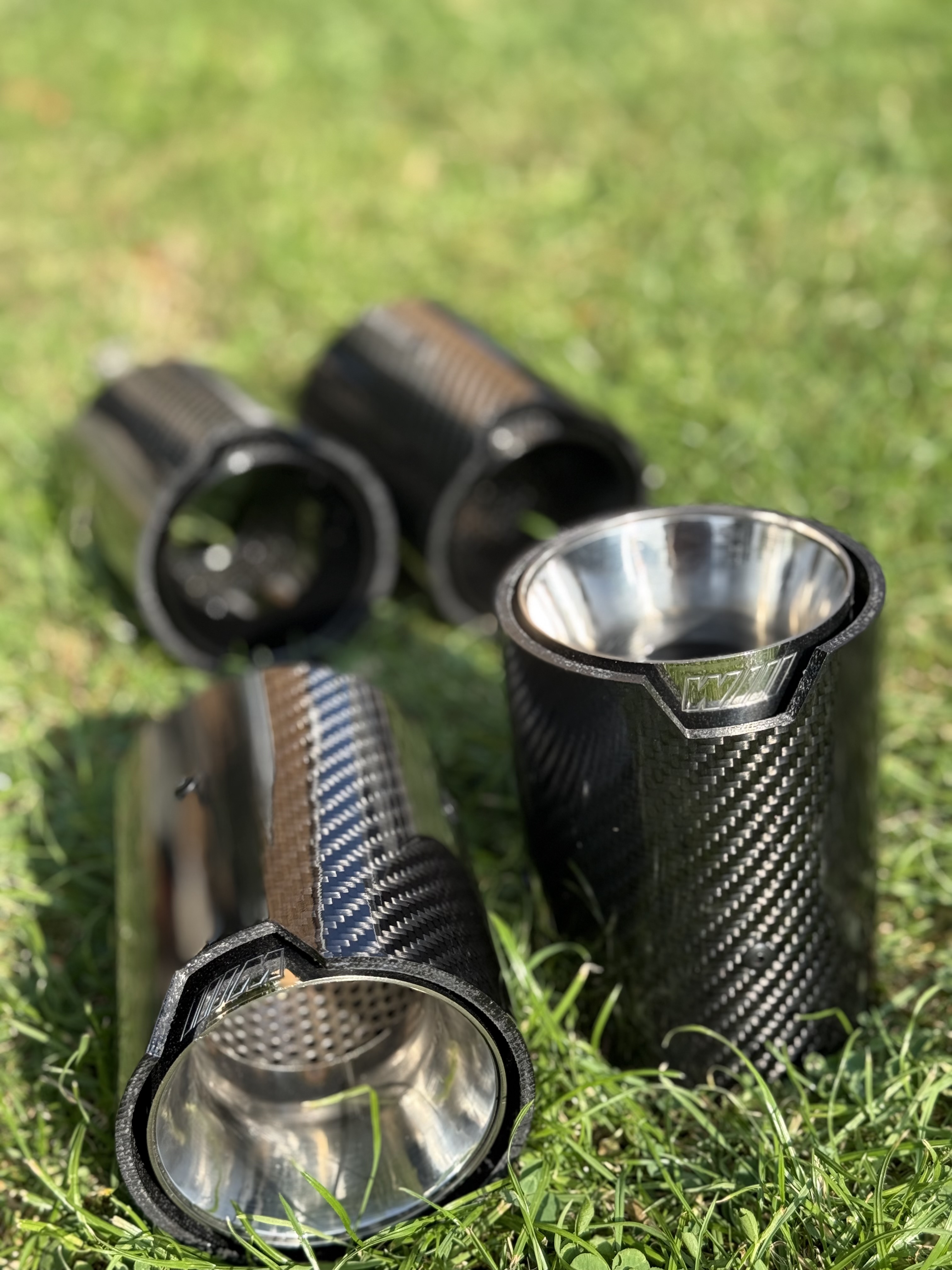 real carbon fibre exhaust tip set for BMW m135i m140i m235i m240i 3, 4 series