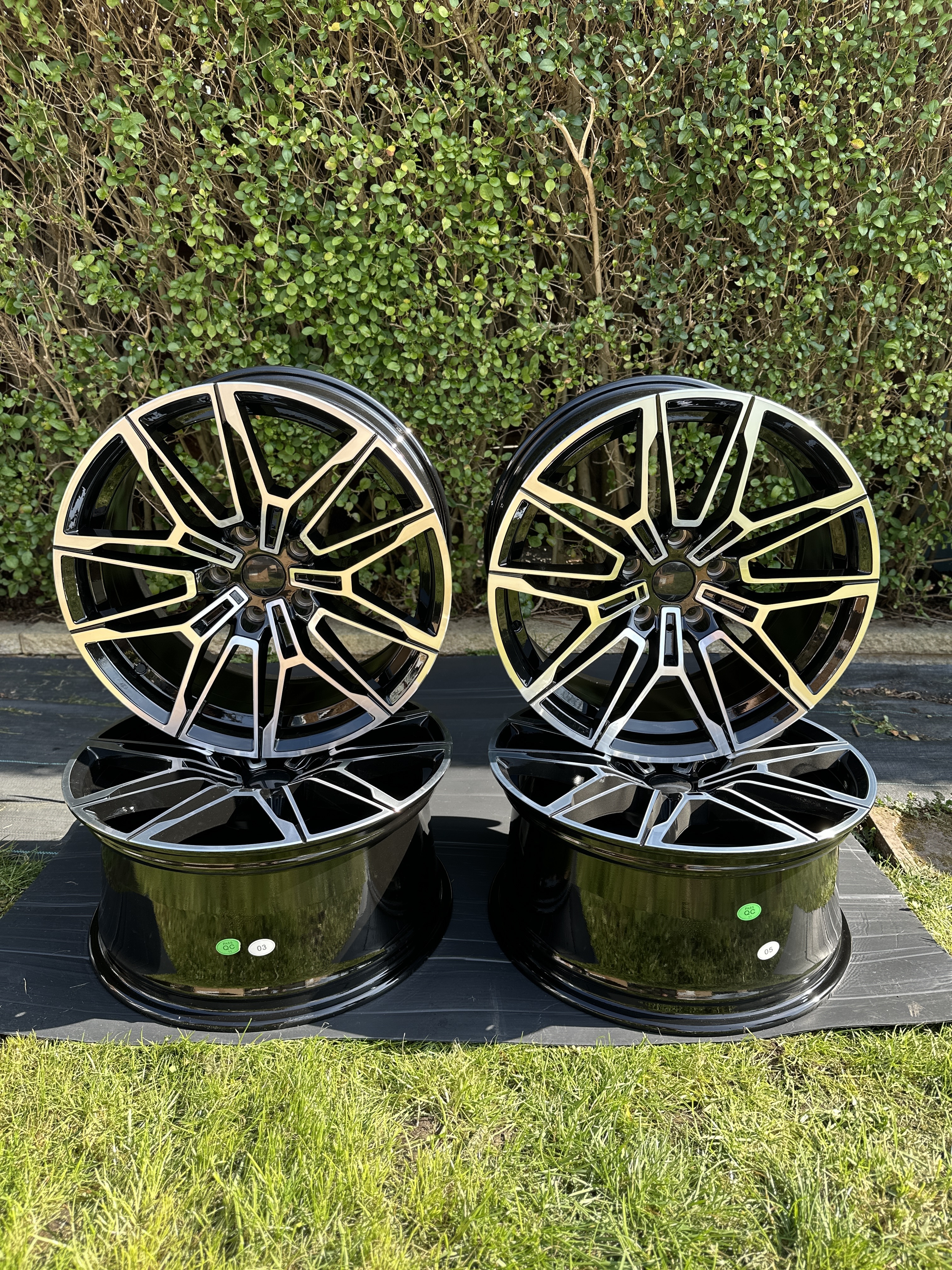 825M Style 18" Wheels Rims Black Machine 5x120 fits BMW FXX Series