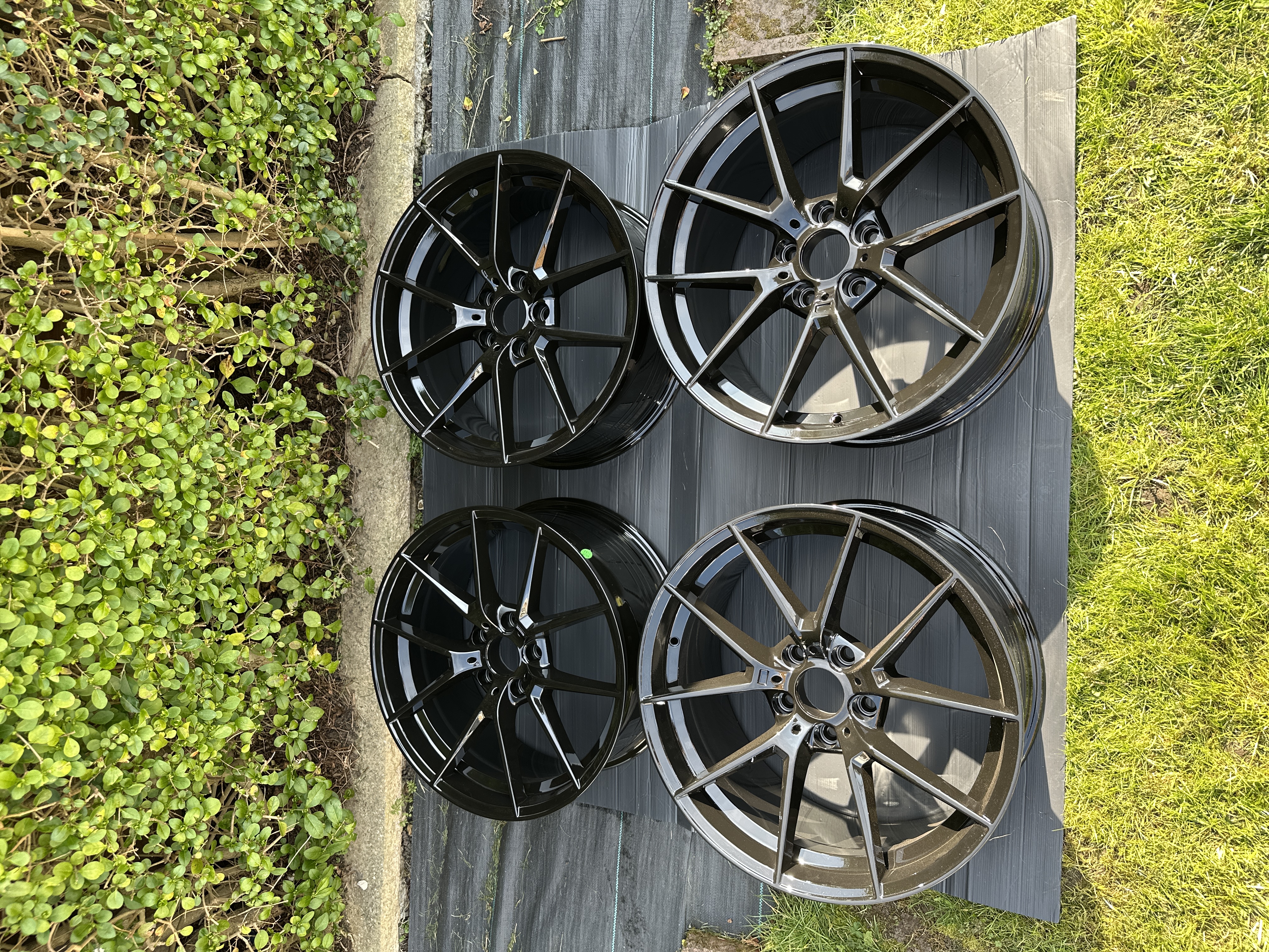 763M CS Style GLOSS BLACK ALLOY WHEELS - M3 BMW 