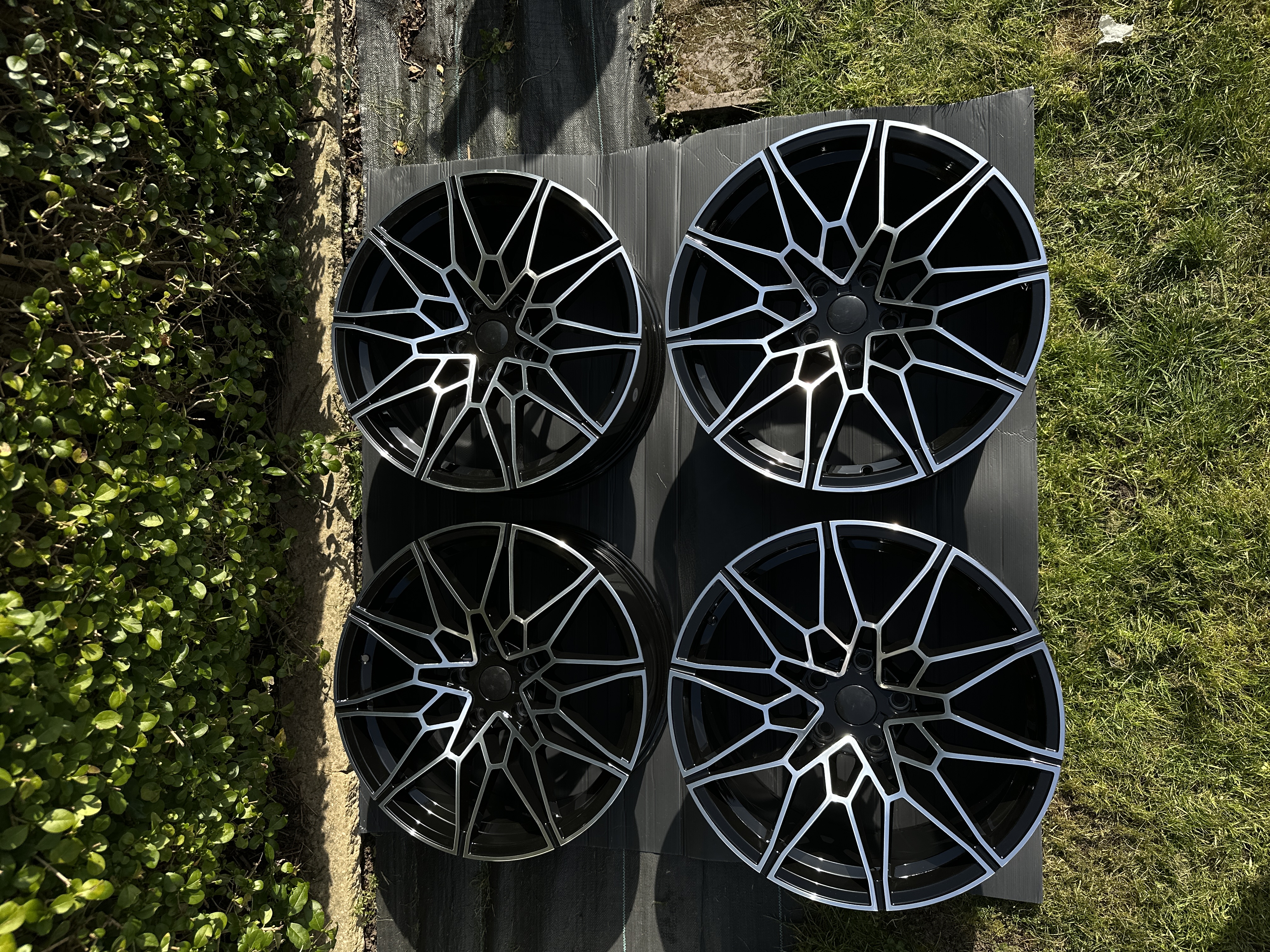19 inch 826M M2 M3 M4 CS STYLE WHEELS RIMS GLOSS BLACK MACHINE BMW