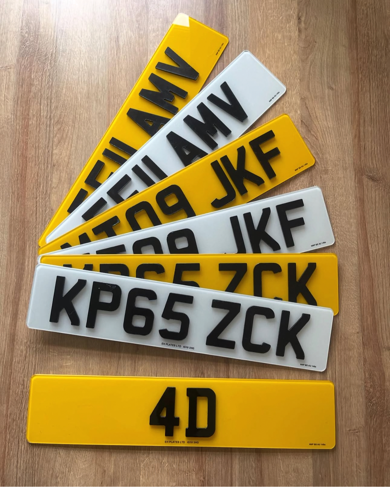 4D Acrylic Number Plates – UK Road Legal
