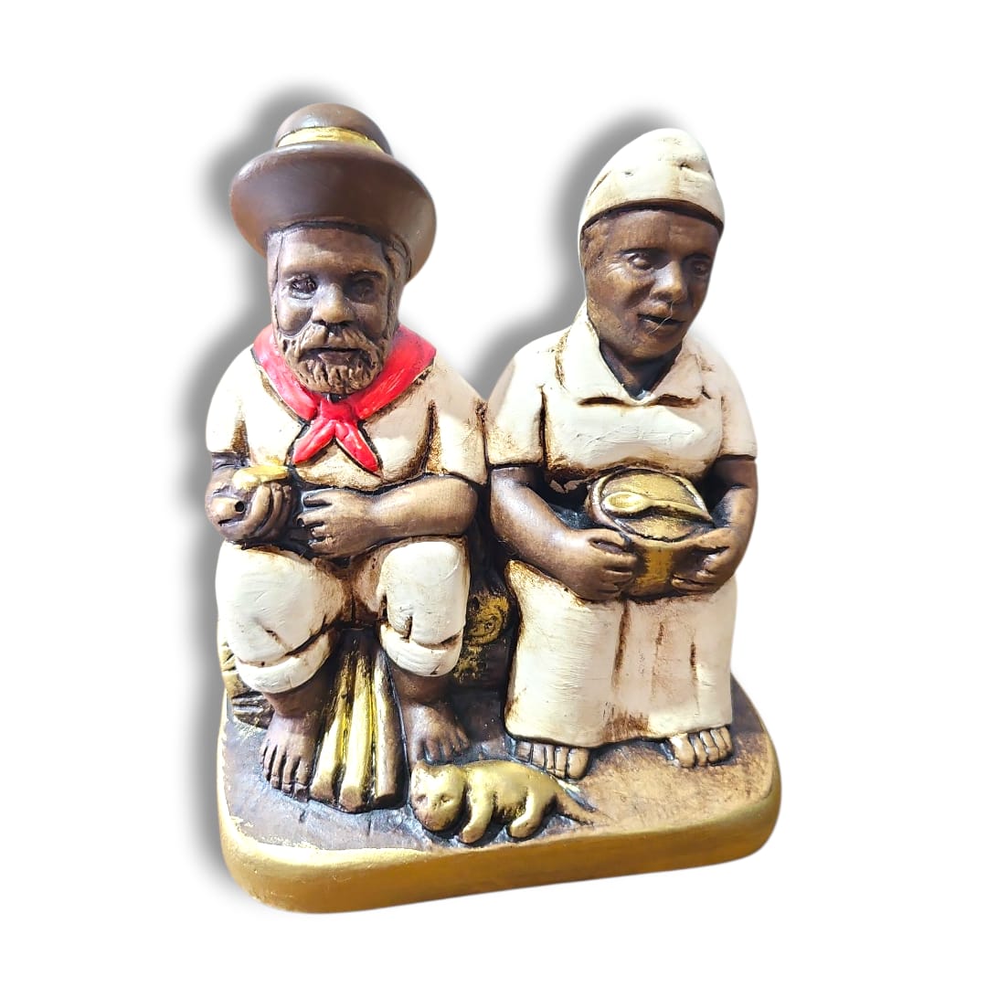 Casal Preto Velho Gesso