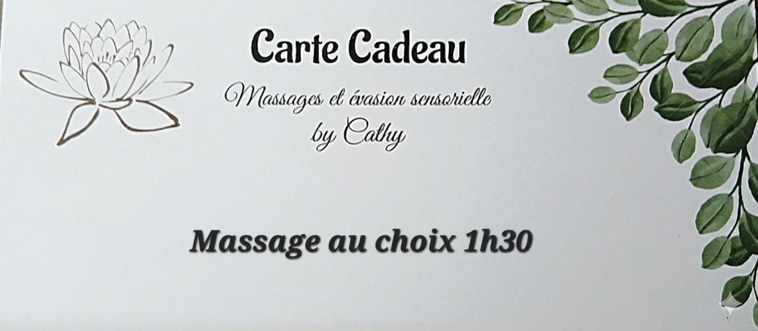 Carte Cadeau Massage 1h30