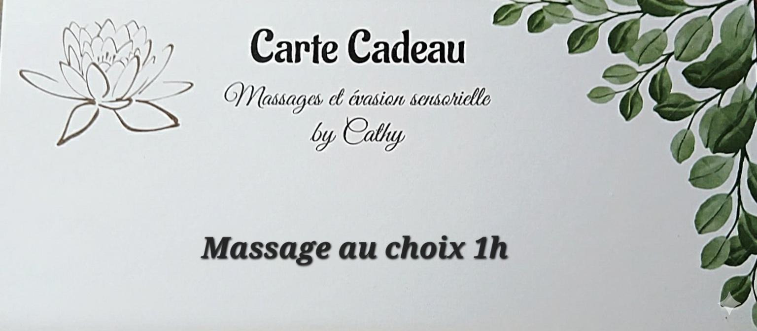 Carte Cadeau Massage 1h