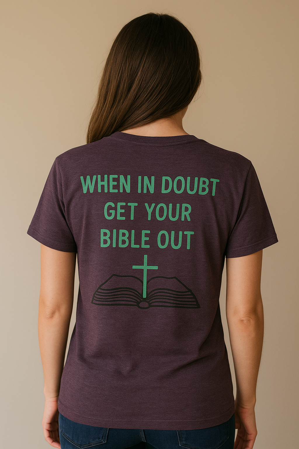 When In Doubt Get Your Bible Out Holy Spirit Mafia Inspirational Bible Quote T-Shirt