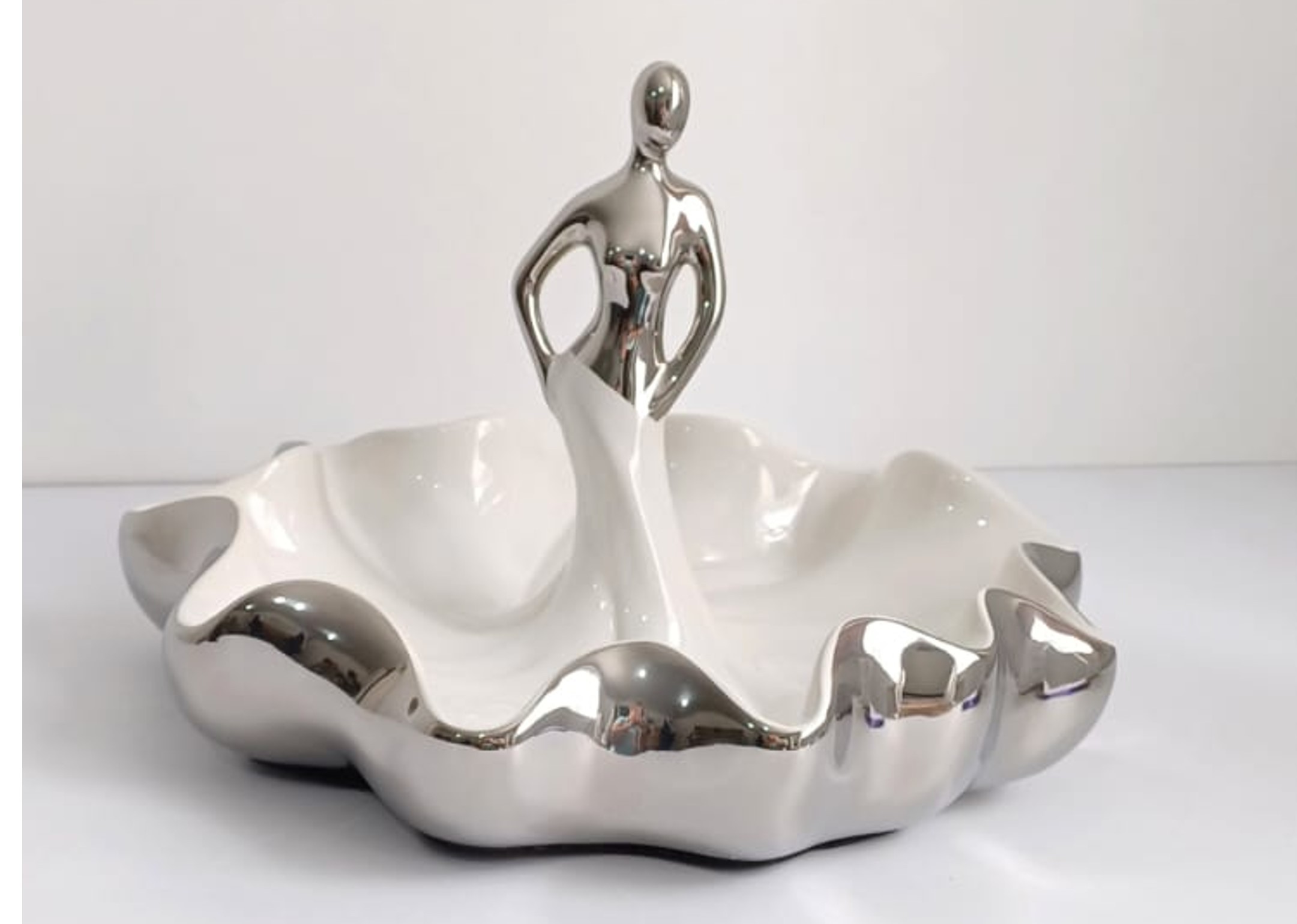 Centro de mesa decorativo de cerámica 
