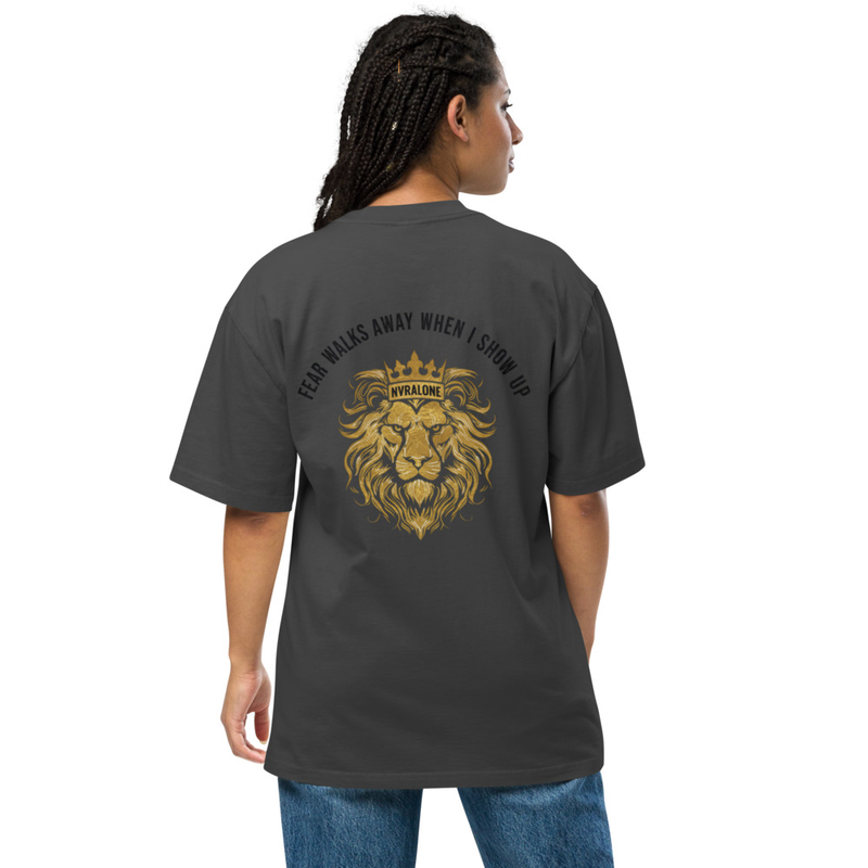 NVRALONE Oversized faded t-shirt