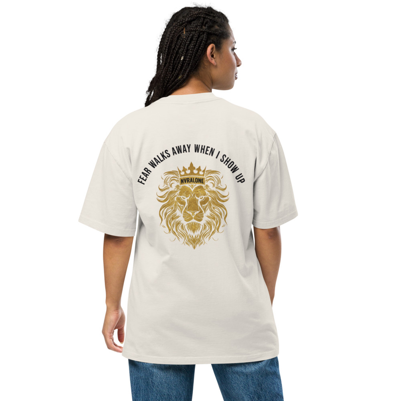 NVRALONE Oversized faded t-shirt