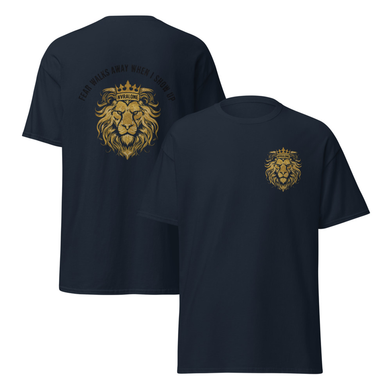 Unisex classic tee FEAR WALKS AWAY