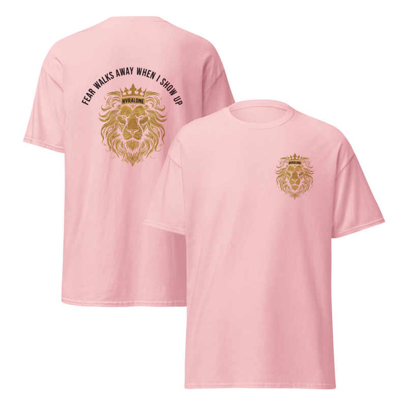 Unisex classic tee FEAR WALKS AWAY