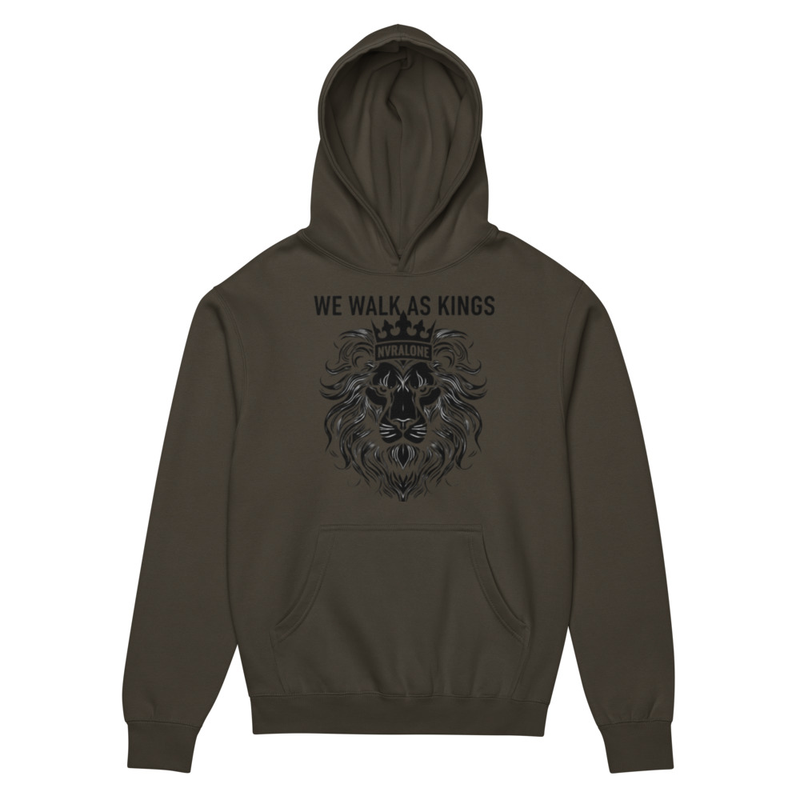 Men’s box hoodie WALK AS KING