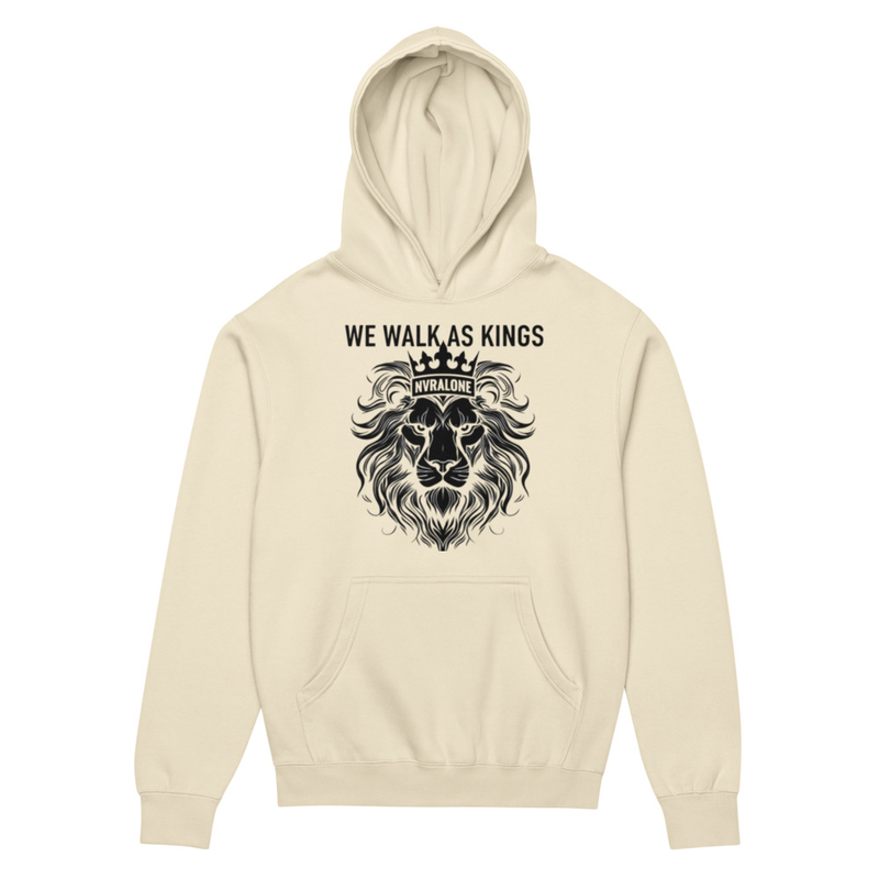 Men’s box hoodie WALK AS KING