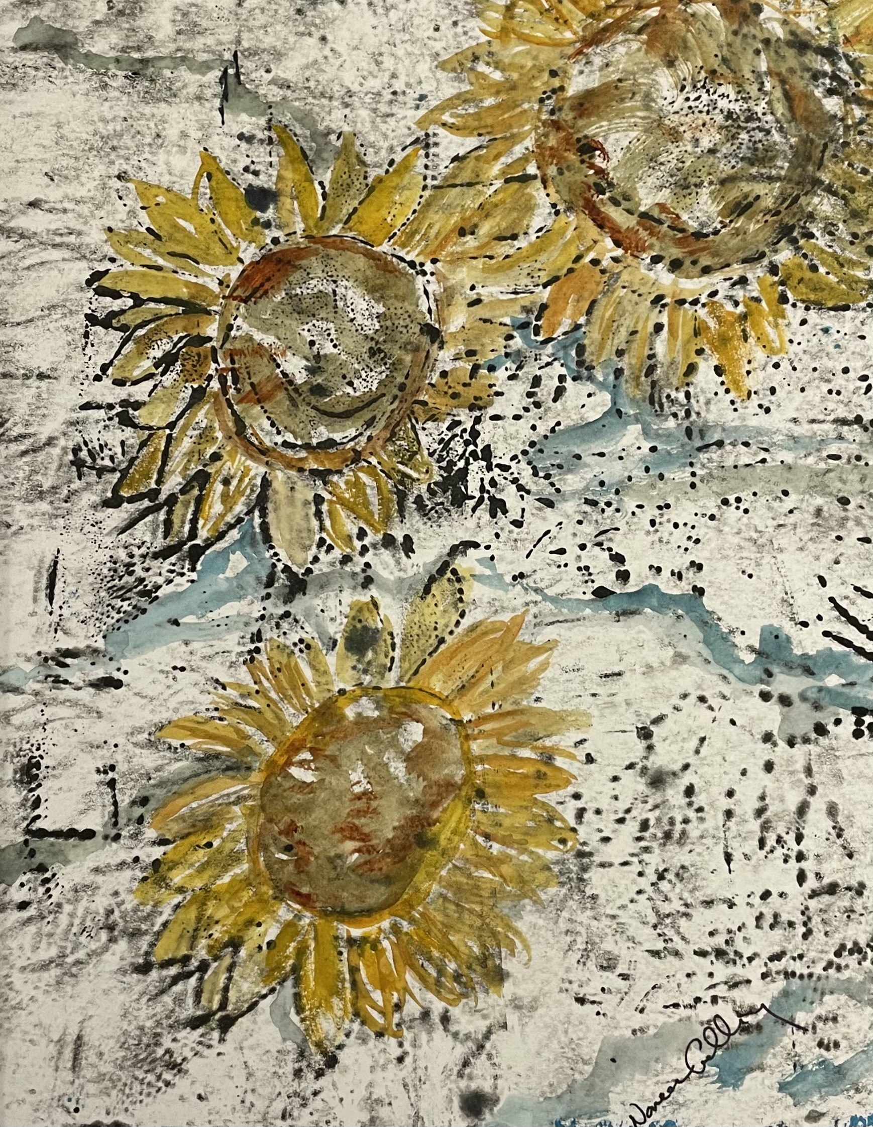 Sunflower Times Three