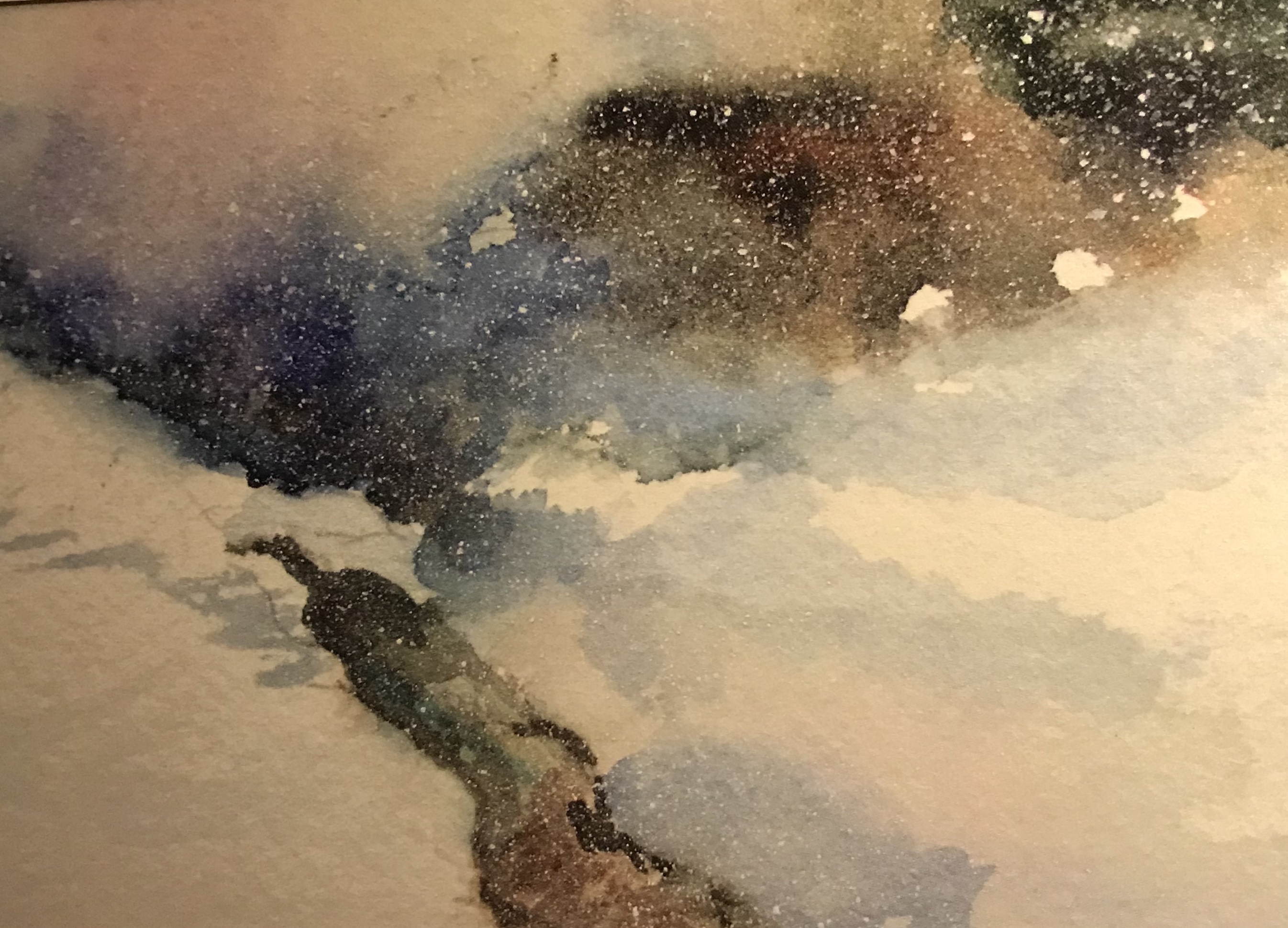 Abstract Watercolor Painting