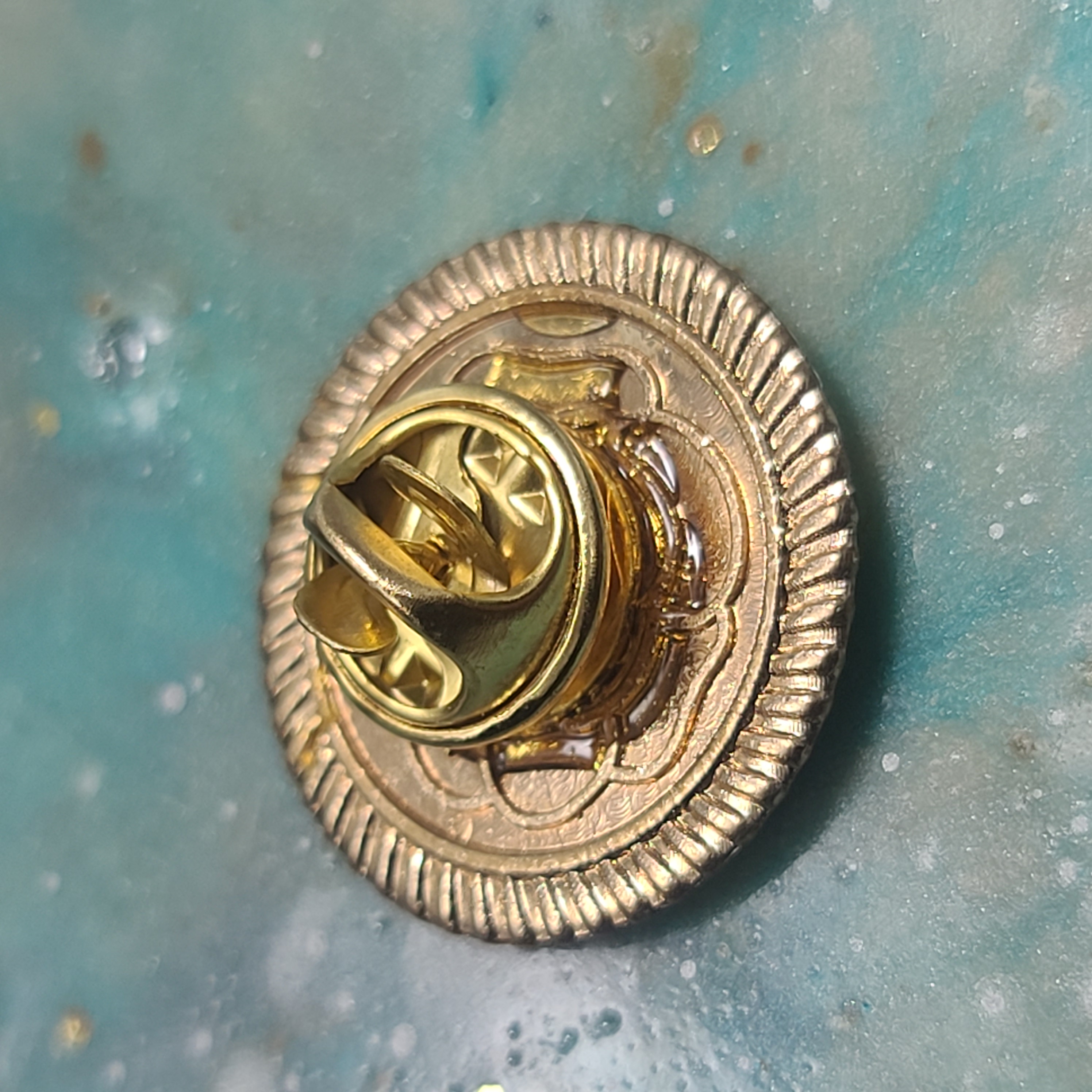 Pink and Gold CC Brooches