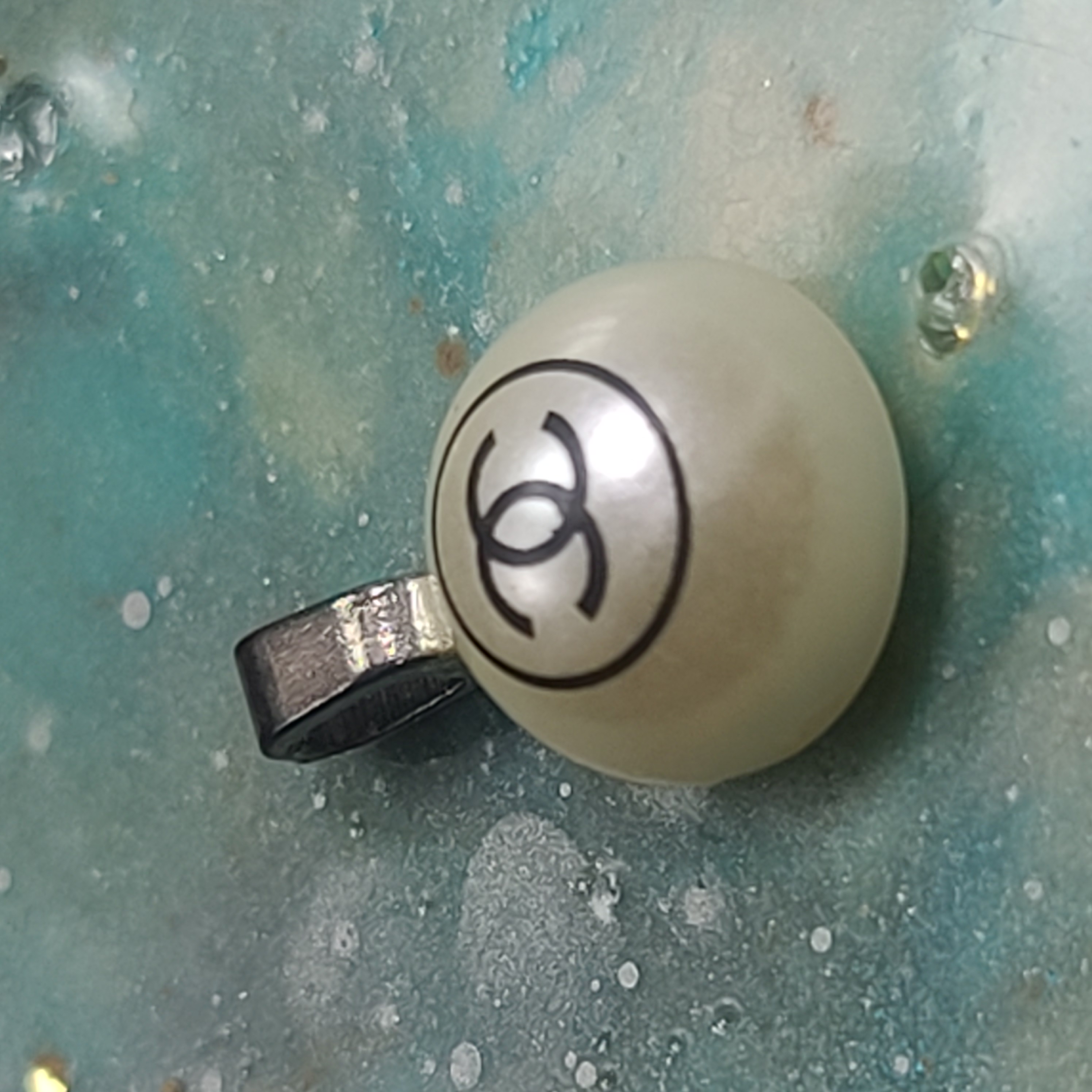 Half Pearl CC Pendant