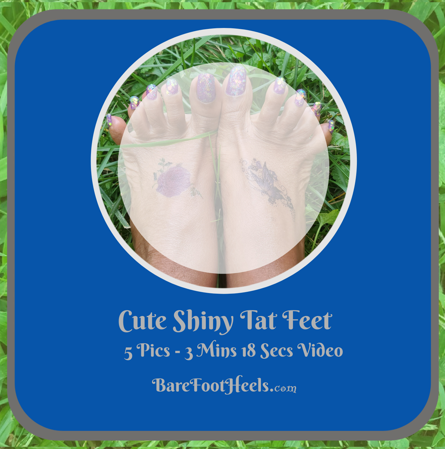 Cute Shiny Tat Feet Pic and Video