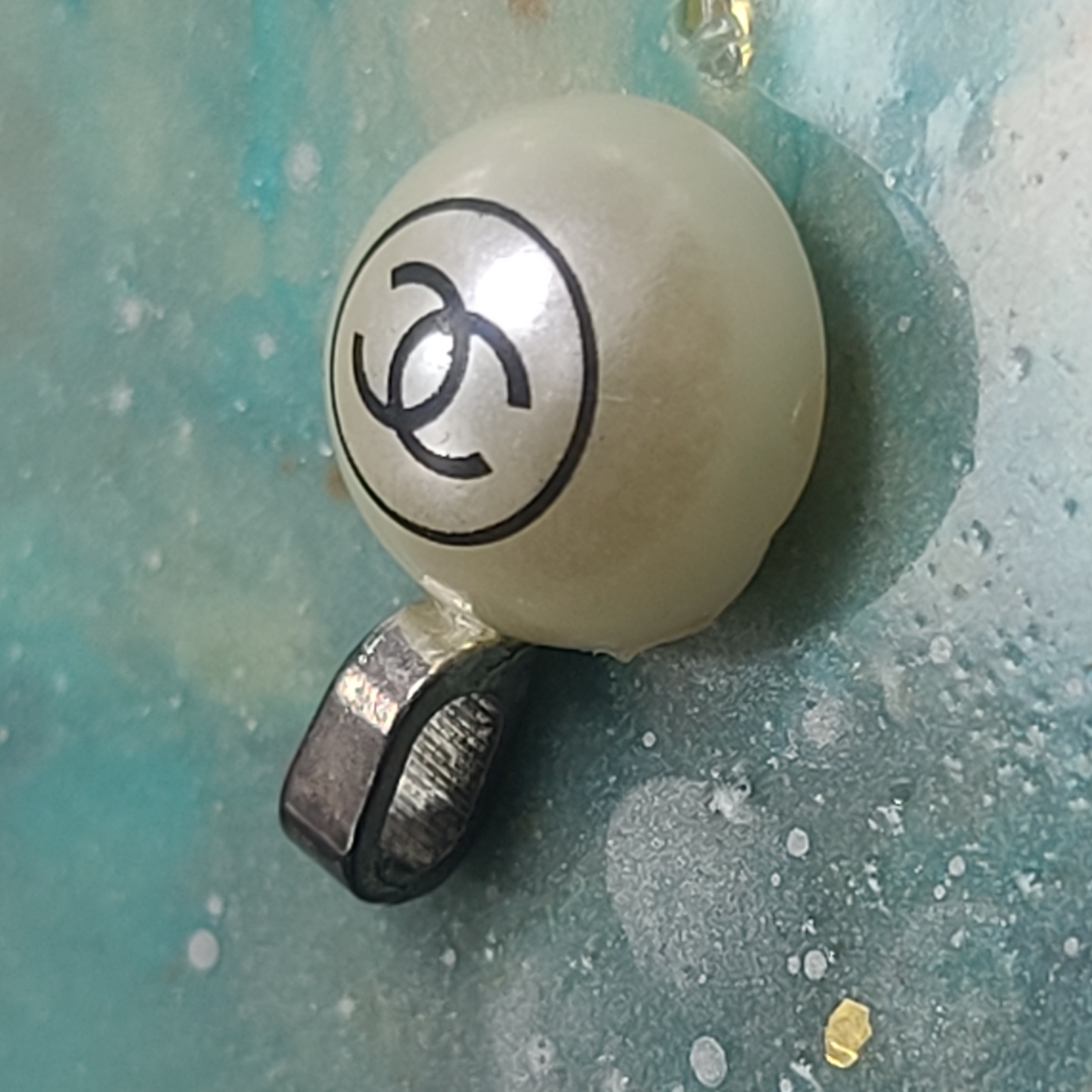 Half Pearl CC Pendant