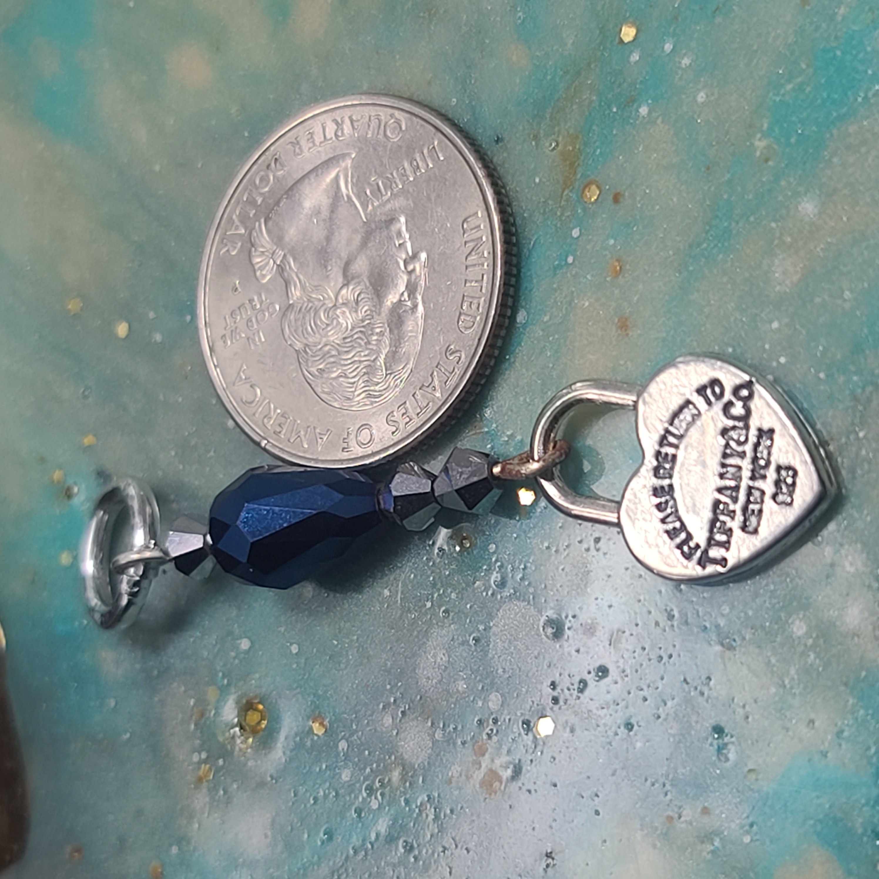 Silver Heart Dangle Pendant