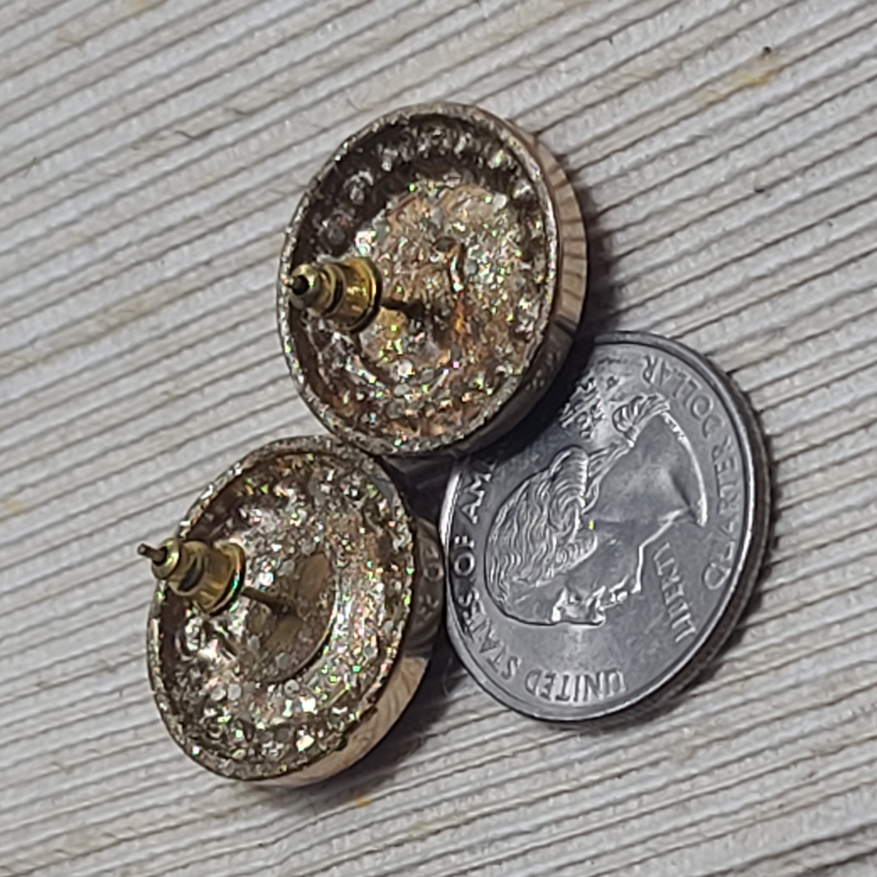 Pink Crystal CC Earrings