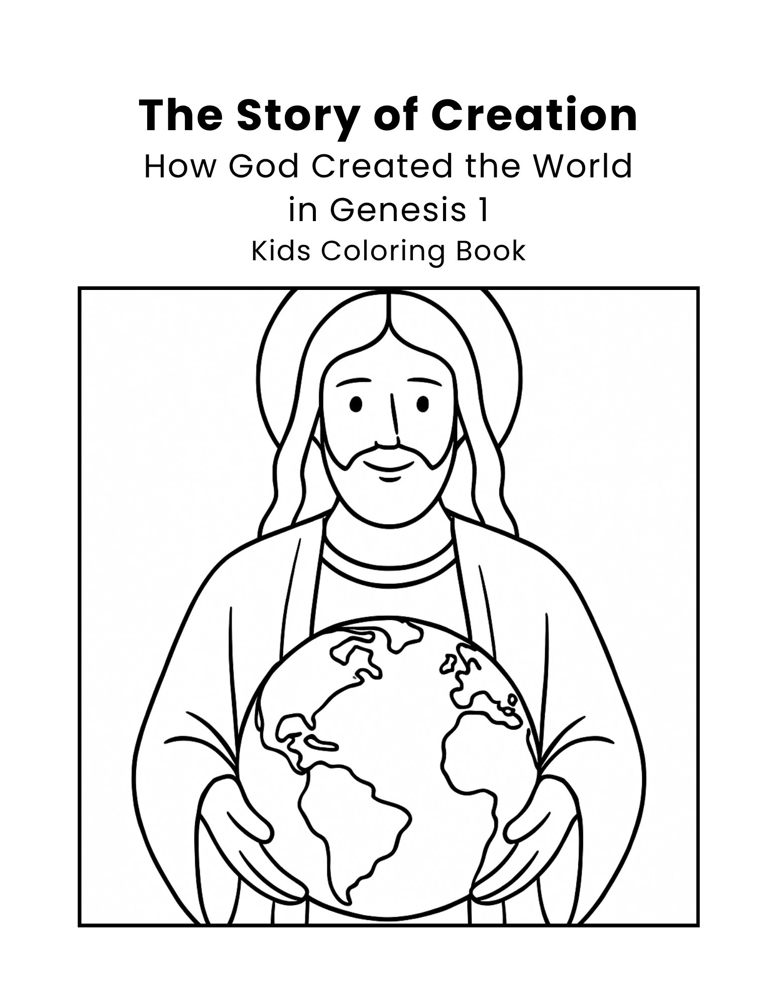 The Story of Creation - 15 Pages Coloring Book for Kids Printable