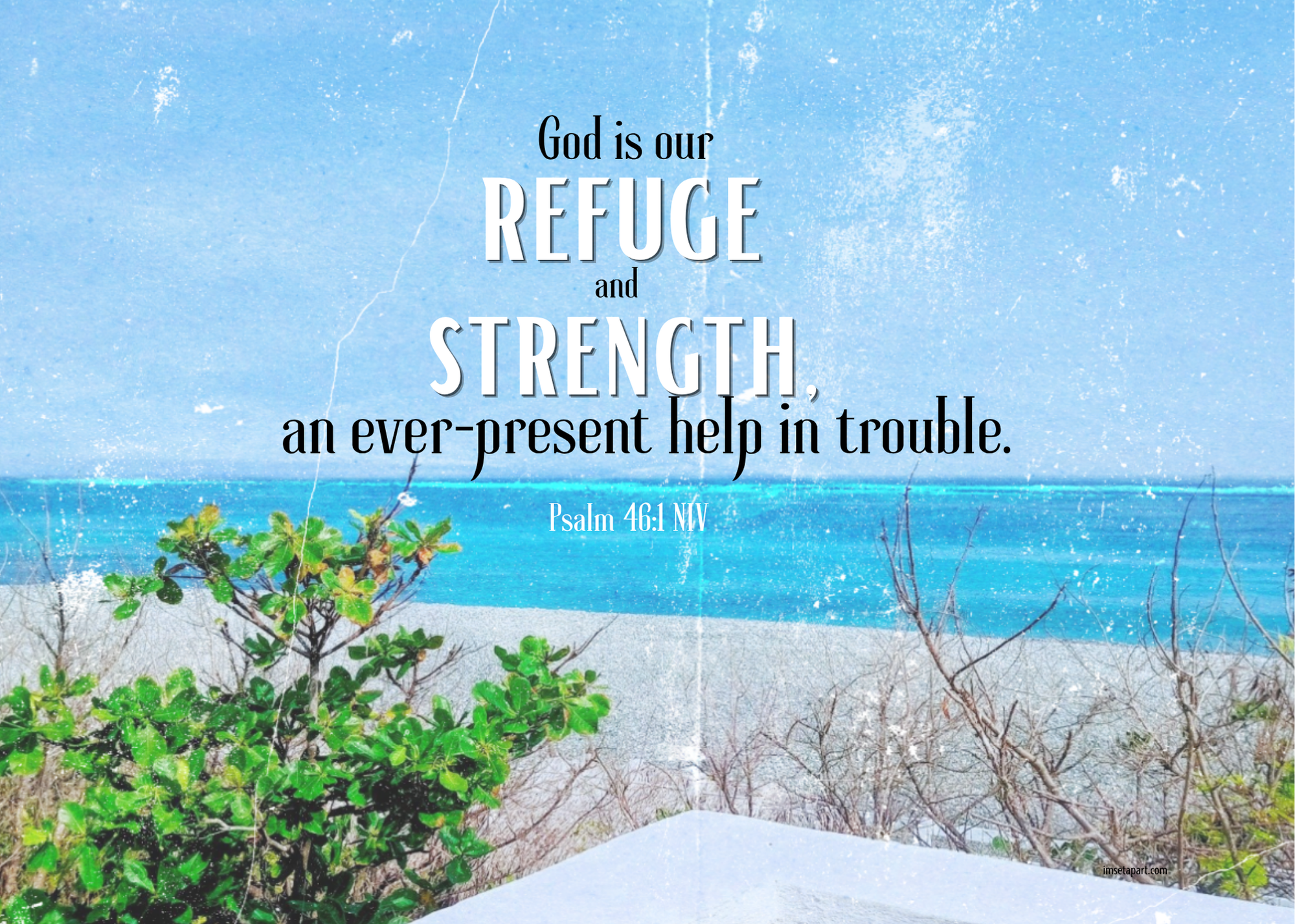 Scripture 10 Foldable Cards God our Refuge & Savior-2 Printable 