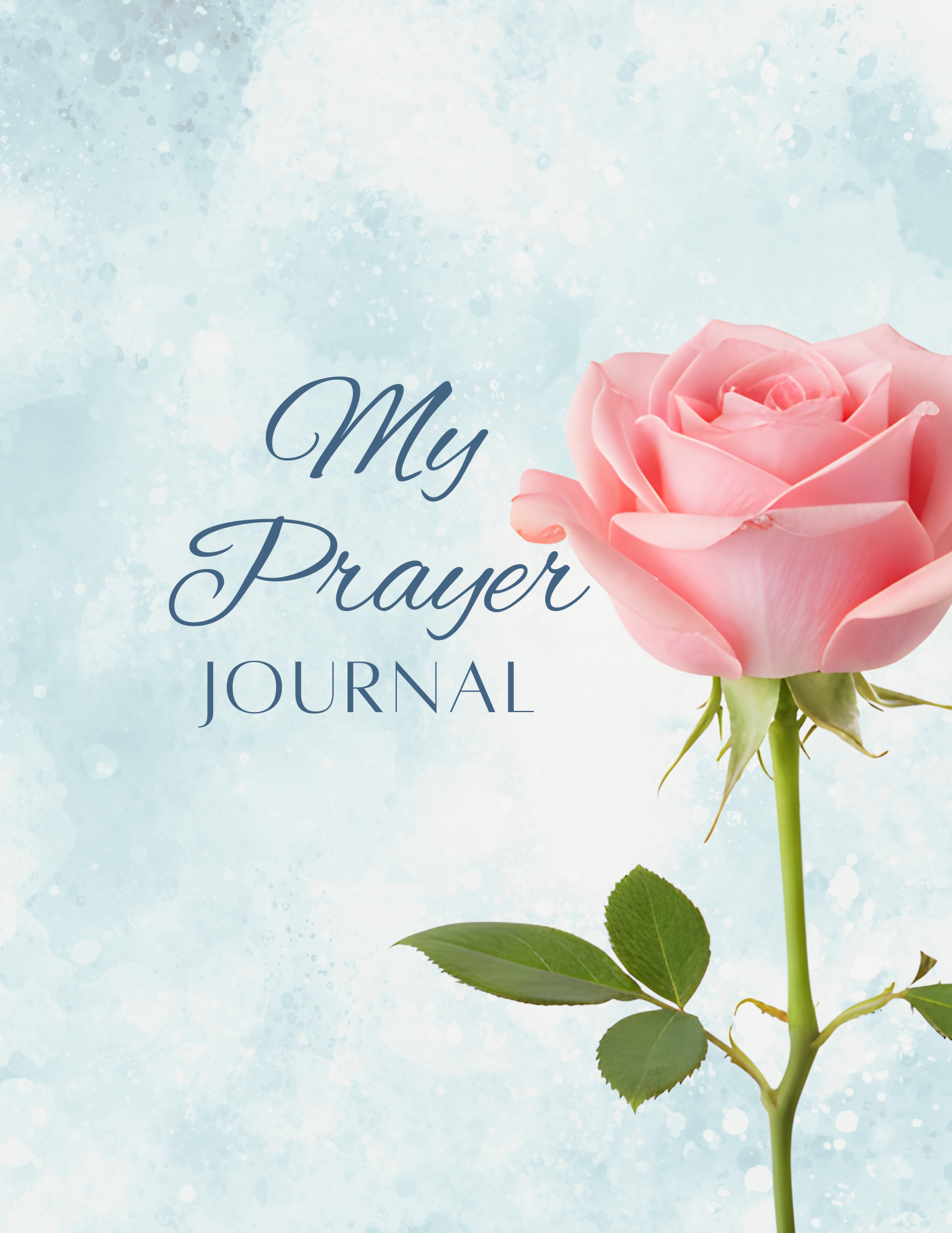 Prayer Journal Printable Pink Rose God our Refuge 50 bible verses
