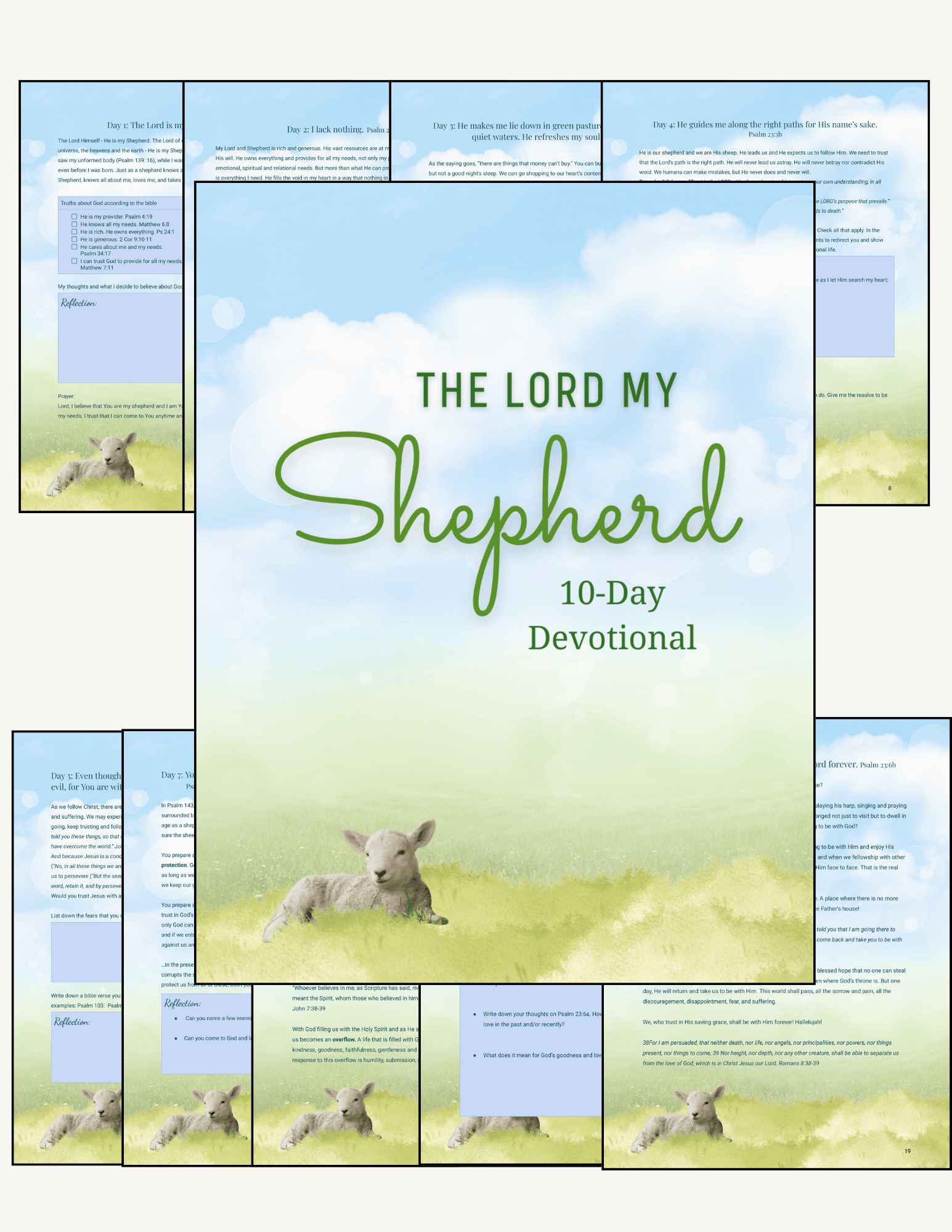 10-Day Devotional The Lord My Shepherd Printable