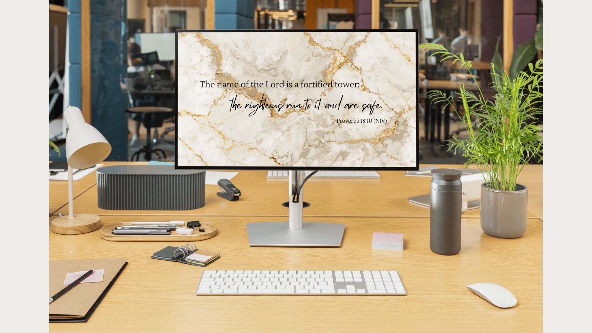 Christian Computer Wallpaper Bible Verses Set of 20 - God Who Saves
