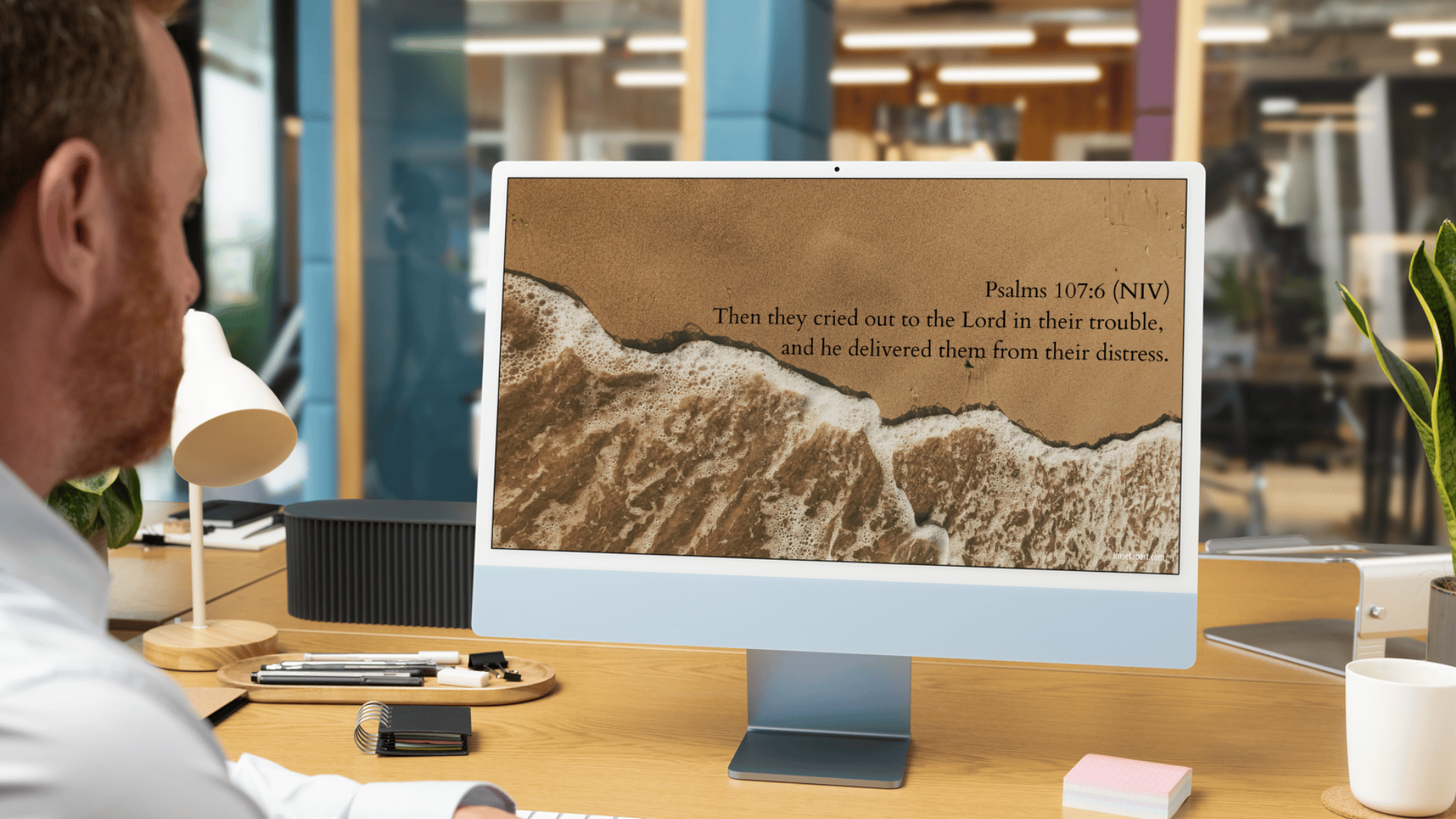Christian Computer Wallpaper Bible Verses Set of 20 - God Who Saves