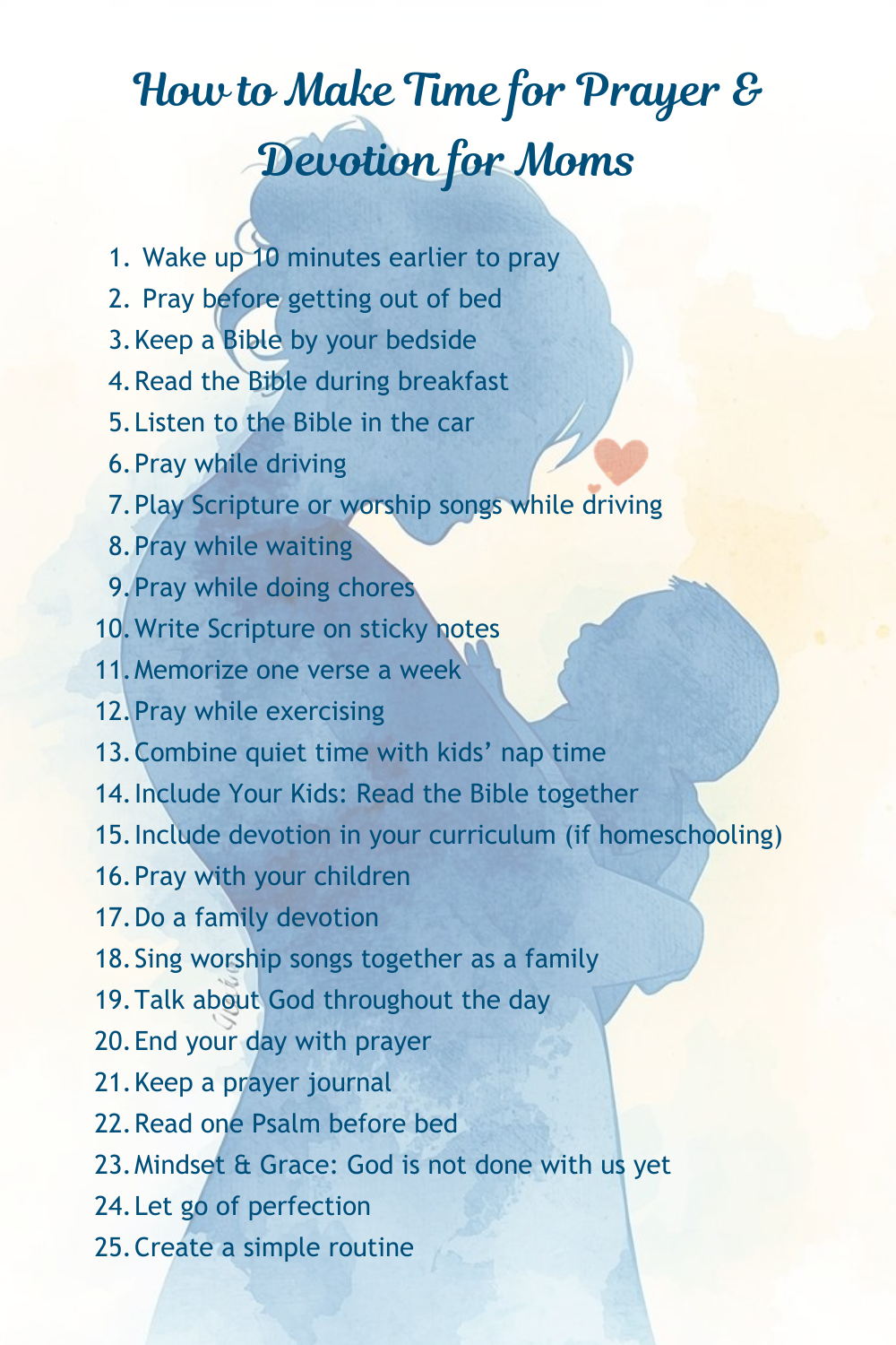 How to Make Time for Prayer and Devotion for Moms Printable