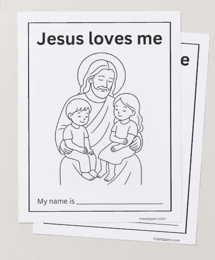 Jesus Loves Me - 9 Coloring Pages